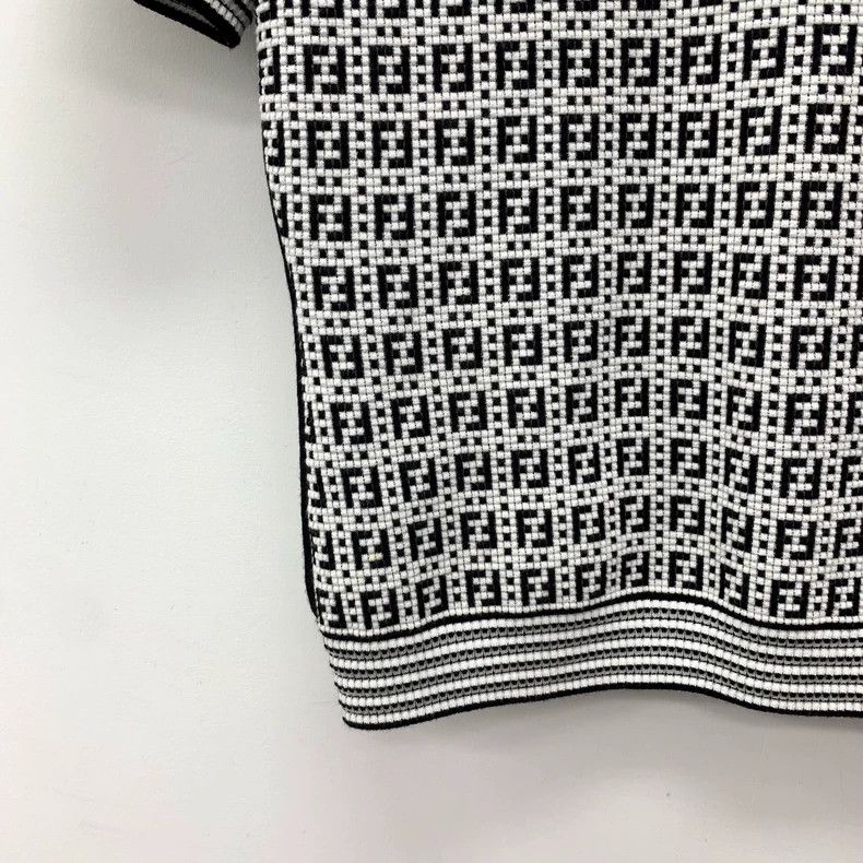 Fendi FENDI Multicolor logo letter inlaid jacquard full-print cr Size XS / US 0-2 / IT 36-38 - 4 Thumbnail