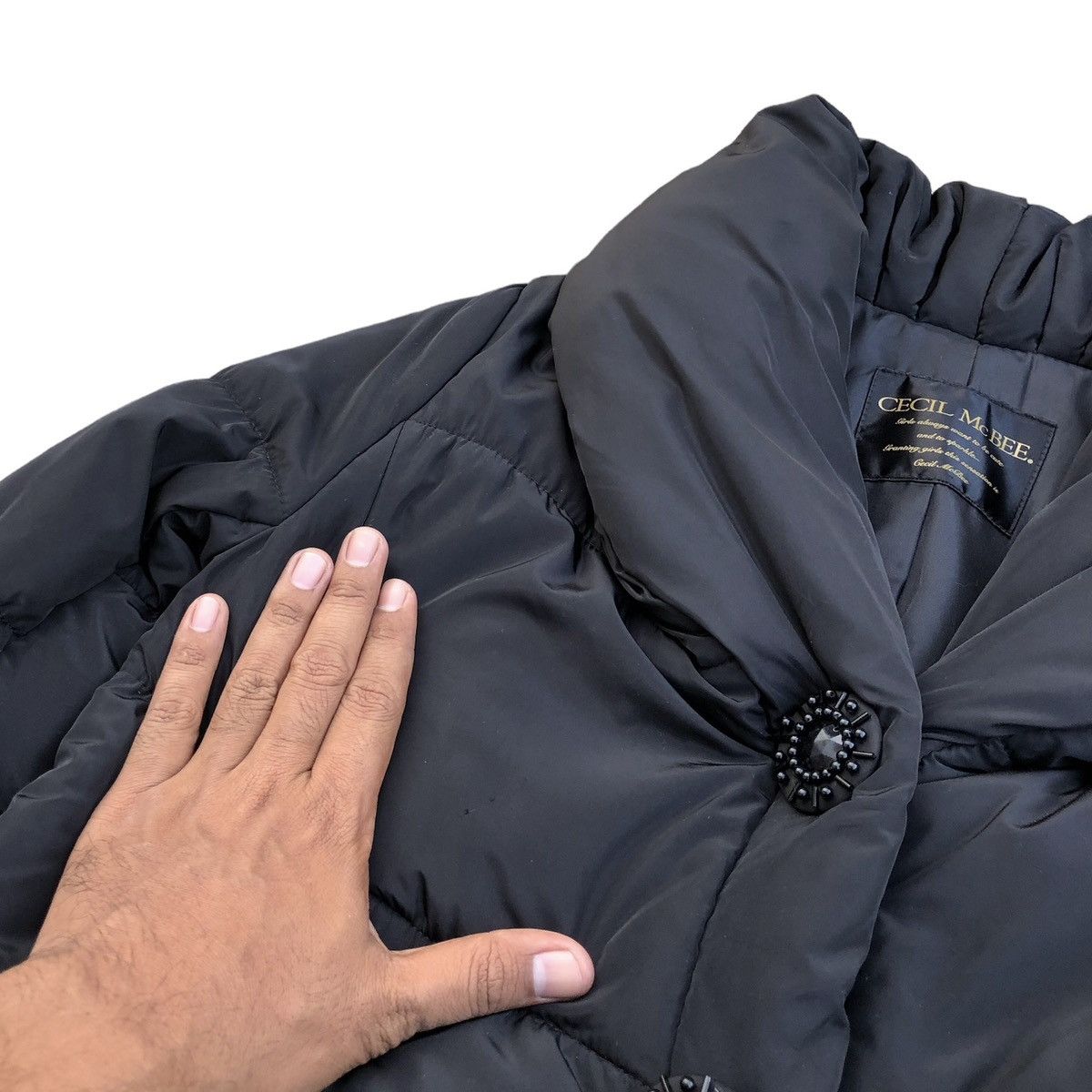 Japanese Brand CECIL McBEE Big Color Down Coat Jacket Size M / US 6-8 / IT 42-44 - 9 Thumbnail