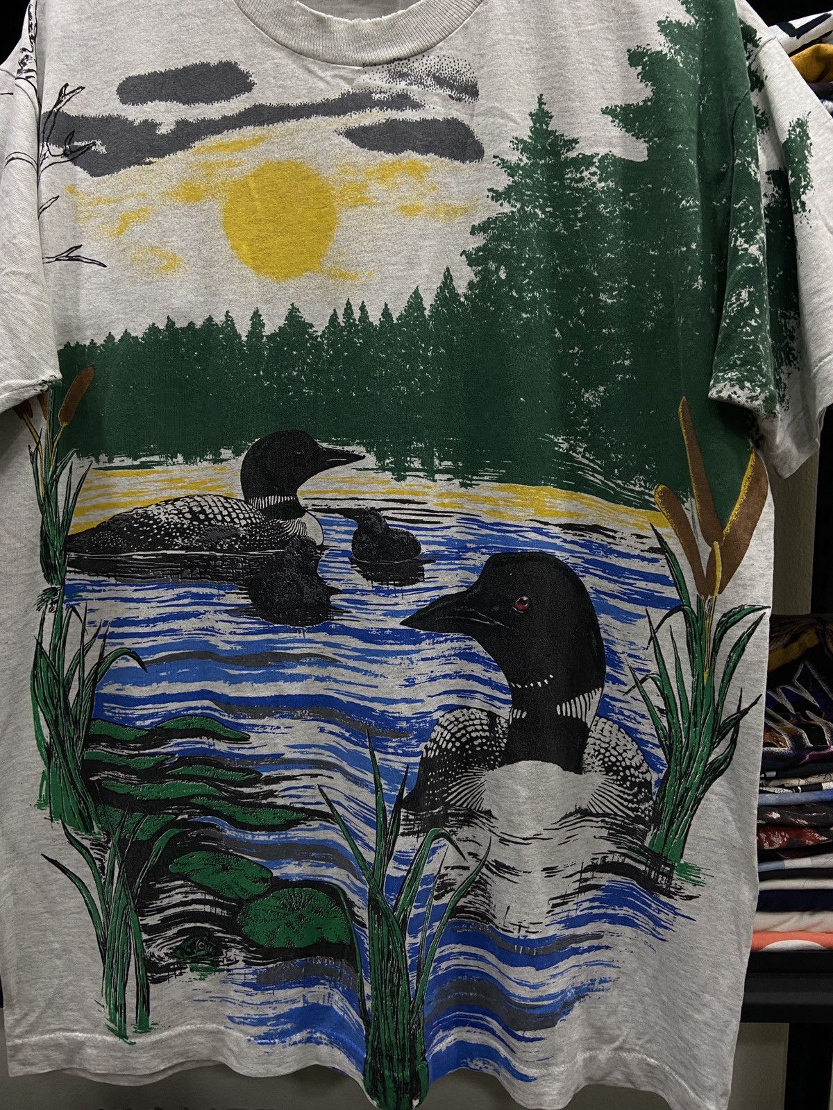 Band Tees × Vintage Vintage 90s Duck animal rock OVP Band TShirt Size US L / EU 52-54 / 3 - 4 Thumbnail