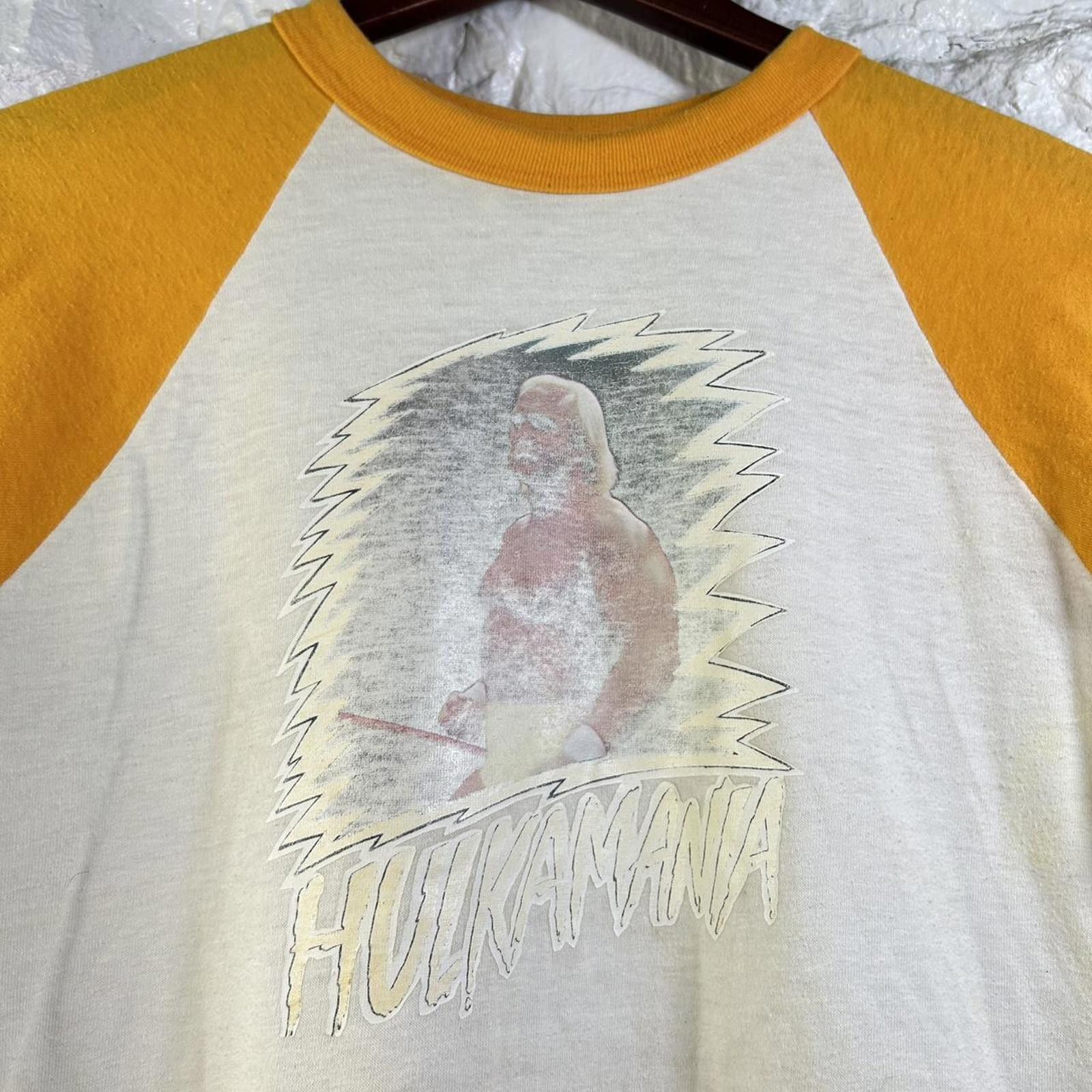 VTG Hulk Hogan Hulkamania Baseball T-shirt Size Medium