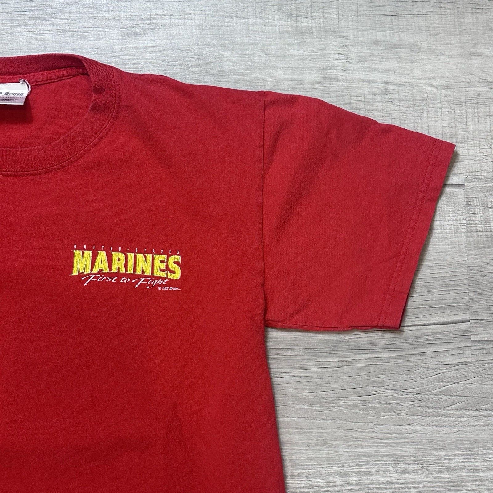 Vintage Vintage Marines Tee Mens United States First To Fight USMC Size US M / EU 48-50 / 2 - 5 Thumbnail