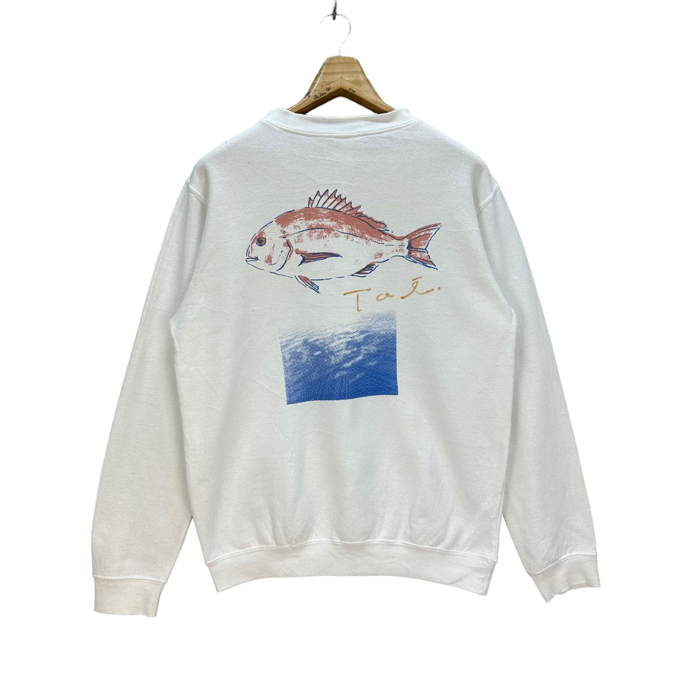 Gildan SALOMON FISH GRAPHIC SWEATSHIRT #8130-204 Size US M / EU 48-50 / 2 - 1 Thumbnail