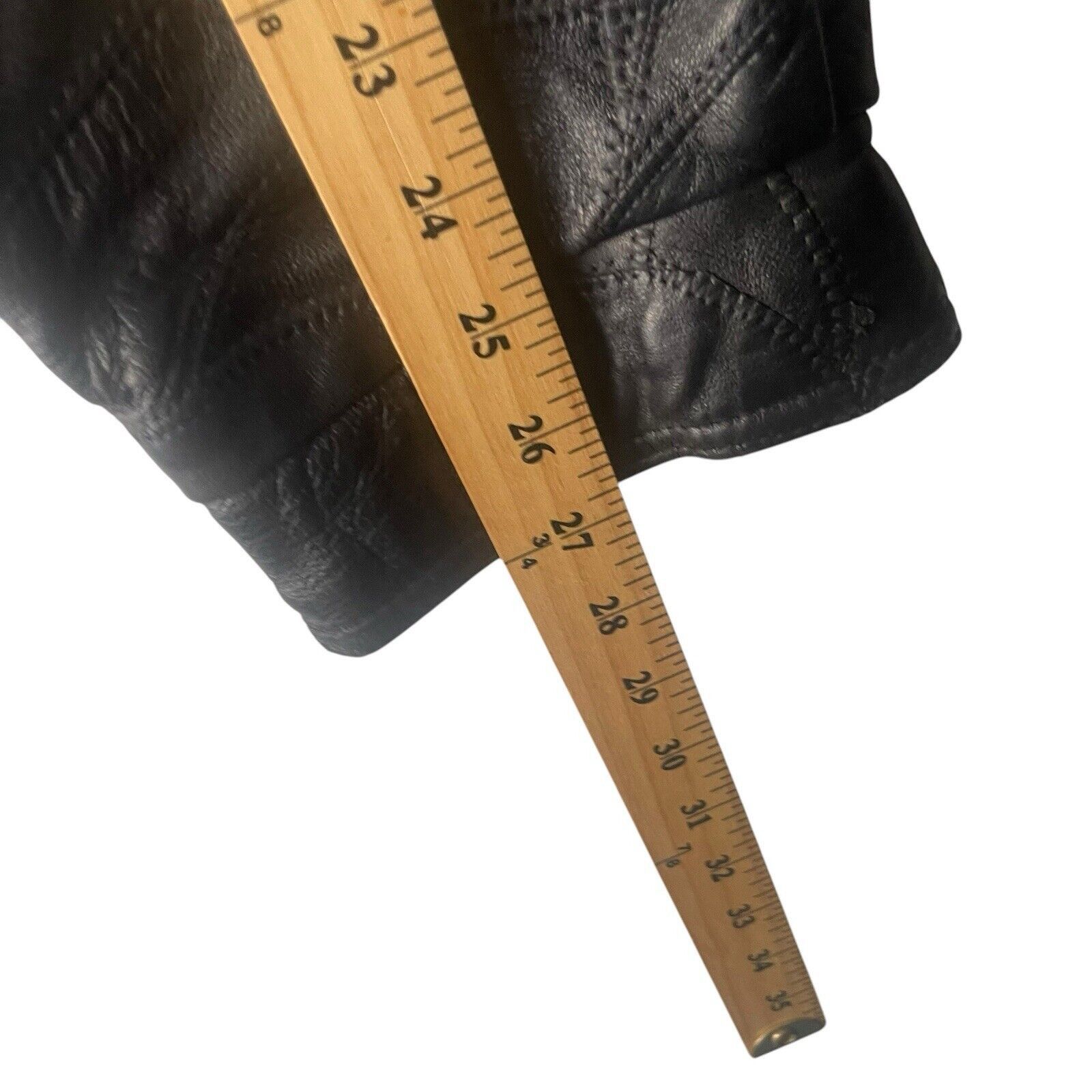 Other M. Collection 90s XL Black Leather Textured Bomber Jacket Size US XL / EU 56 / 4 - 10 Thumbnail