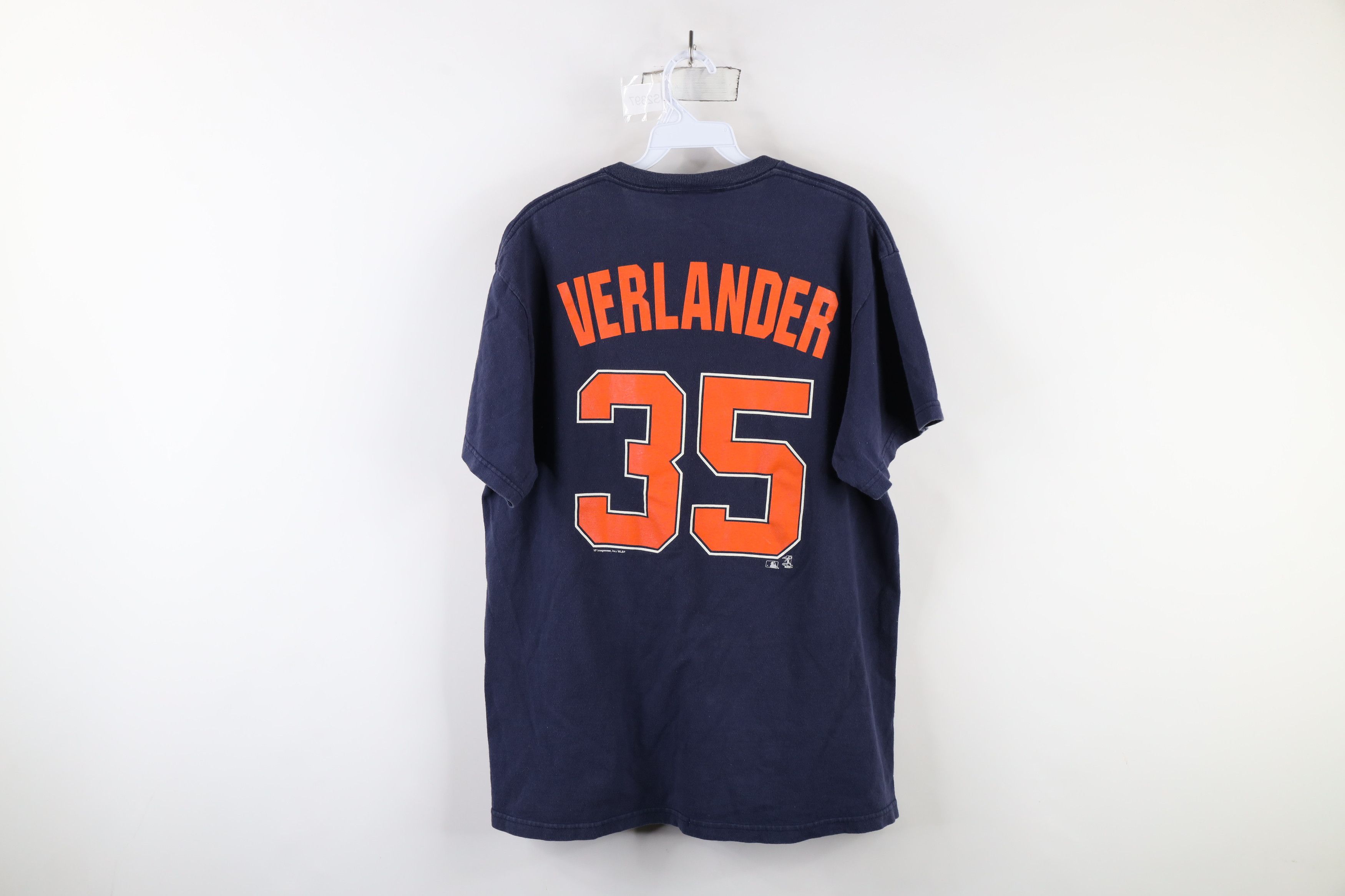 Vintage Vintage Y2K Justin Verlander Detroit Tigers Baseball T-Shirt Size US L / EU 52-54 / 3 - 11 Thumbnail