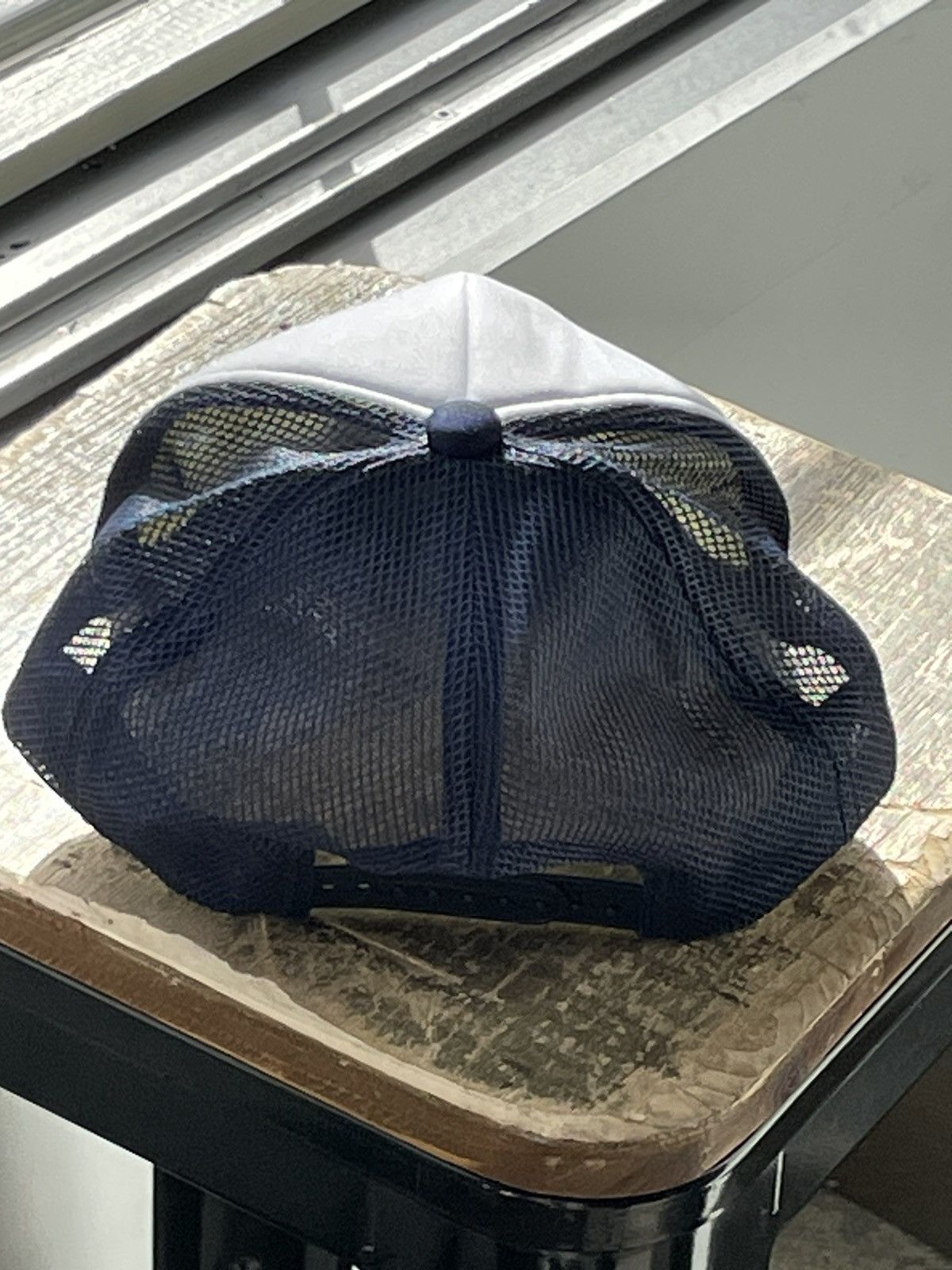 Bape BAPE Bathing Ape Hat 93 Mesh Trucker Hat Navy/Blue Size ONE SIZE - 4 Thumbnail