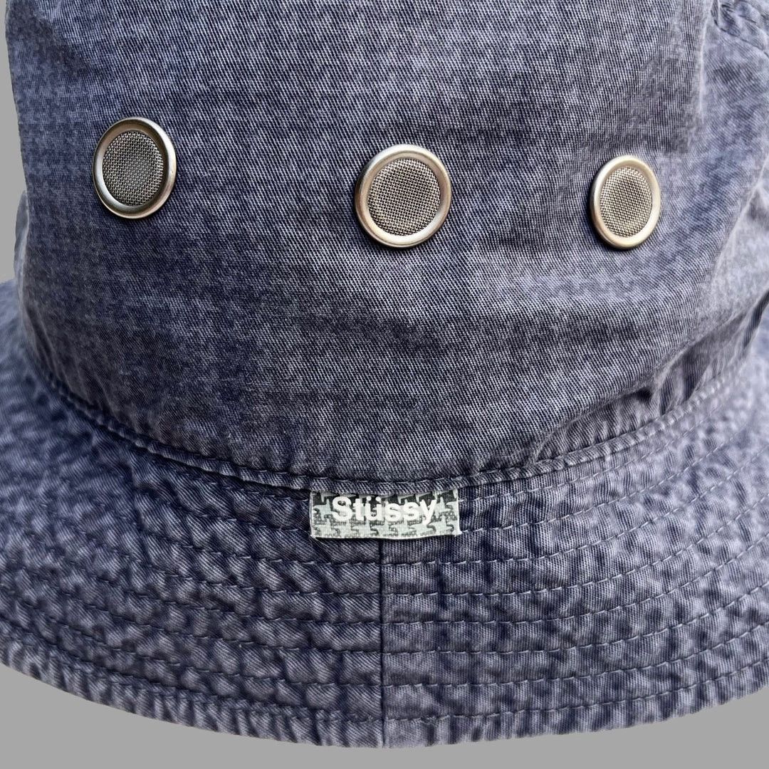 Stussy × Vintage Stüssy 1990s Vintage Logo Label Stussy Bucket Hat Size ONE SIZE - 2 Thumbnail
