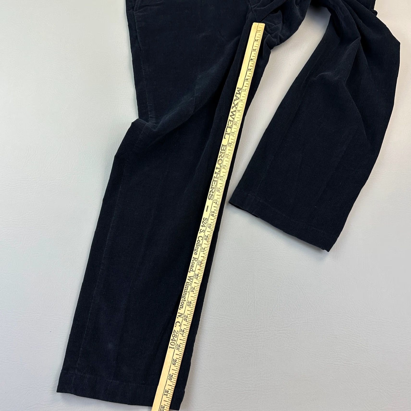 Brooks Brothers VINTAGE Brooks Brothers Country Club Pants Mens 38x32 Navy Corduroy Flat Front Blue Cotton Chino Logo Preppy Retro 90s Mens Size US 38 / EU 54 - 2 Thumbnail