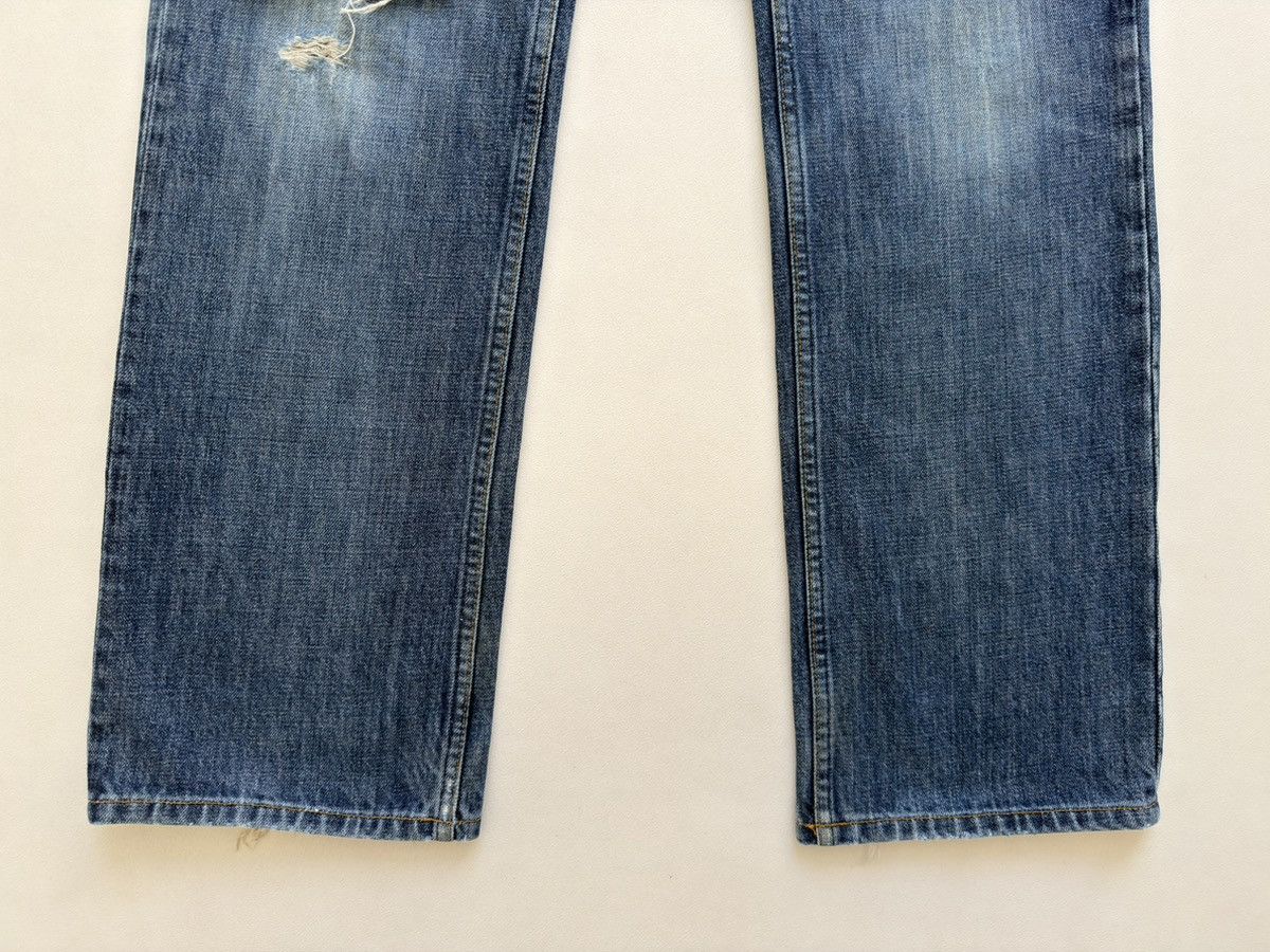 Helmut Lang Thrashed’ Vintage Classic Denim’ Jeans Size US 32 / EU 48 - 11 Thumbnail