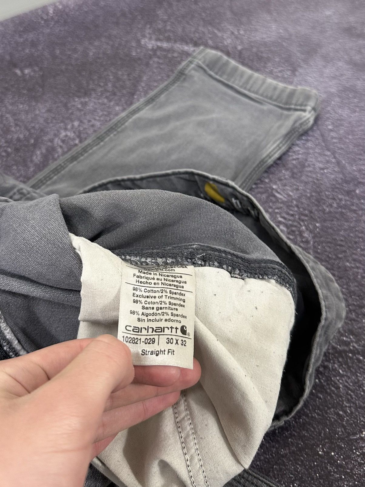 Carhartt Vintage Carhartt Distressed USA Faded Opium Hype Work Pants Size US 30 / EU 46 - 14 Thumbnail