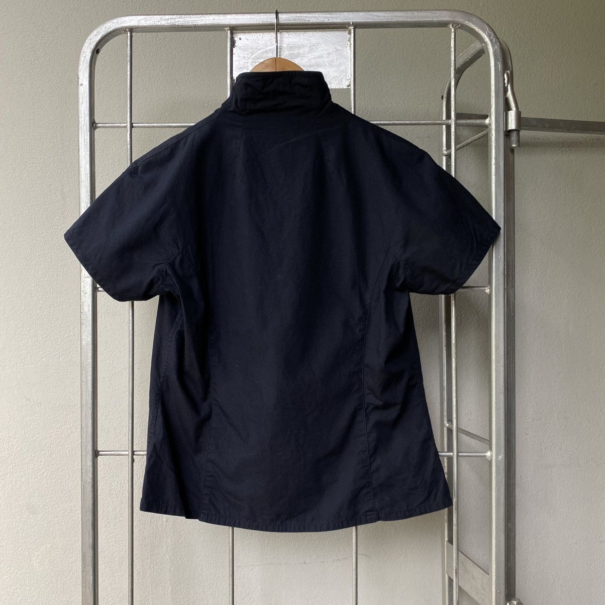 Zucca Zucca Black Short Sleeve Button-Up Blouse Size M / US 6-8 / IT 42-44 - 12 Thumbnail