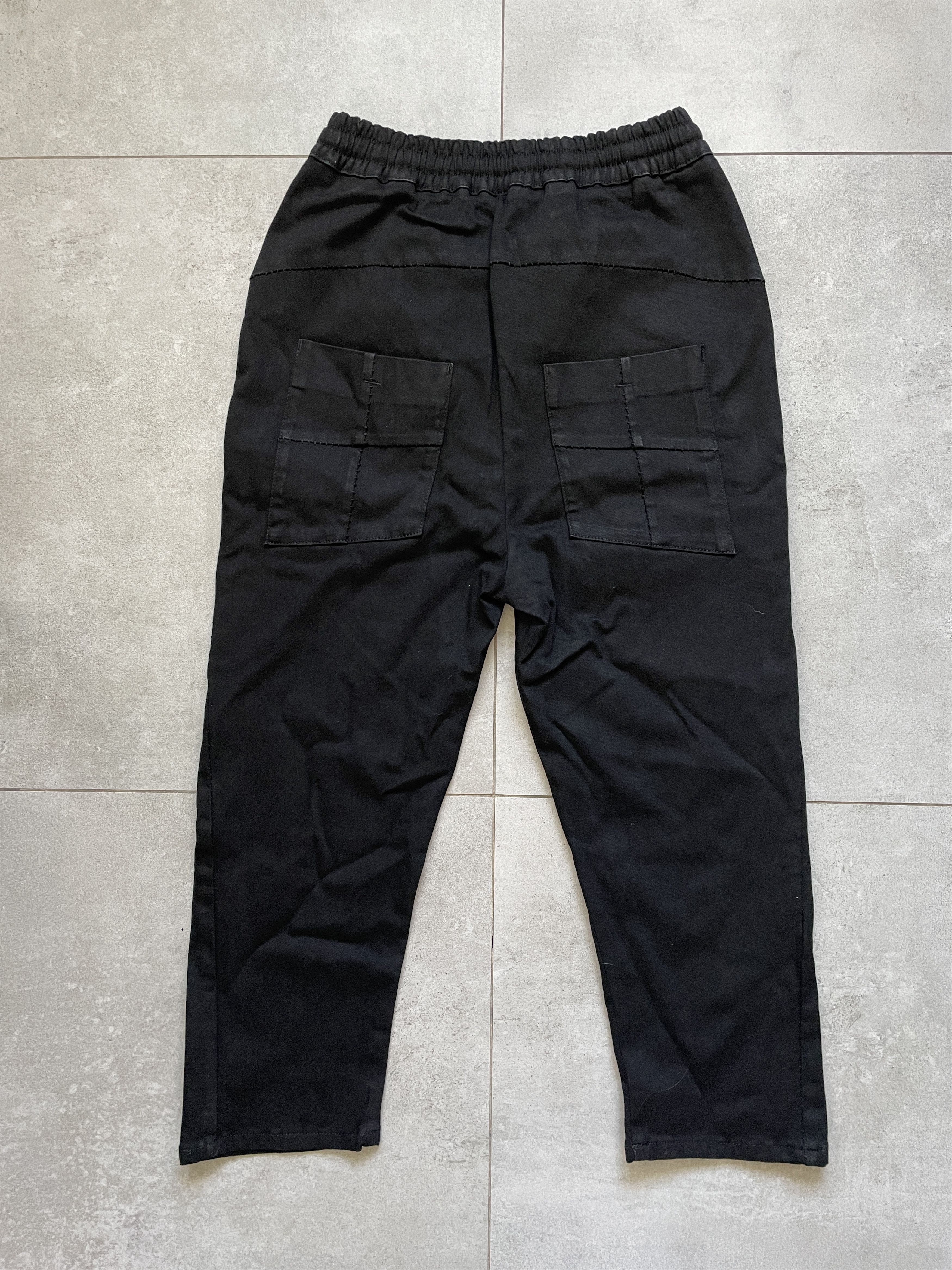 Thom Krom BLACK THOM KROM JOGGER DROPPED CROTCH RICK OWENS TYPE PANTS Size US 32 / EU 48 - 2 Thumbnail
