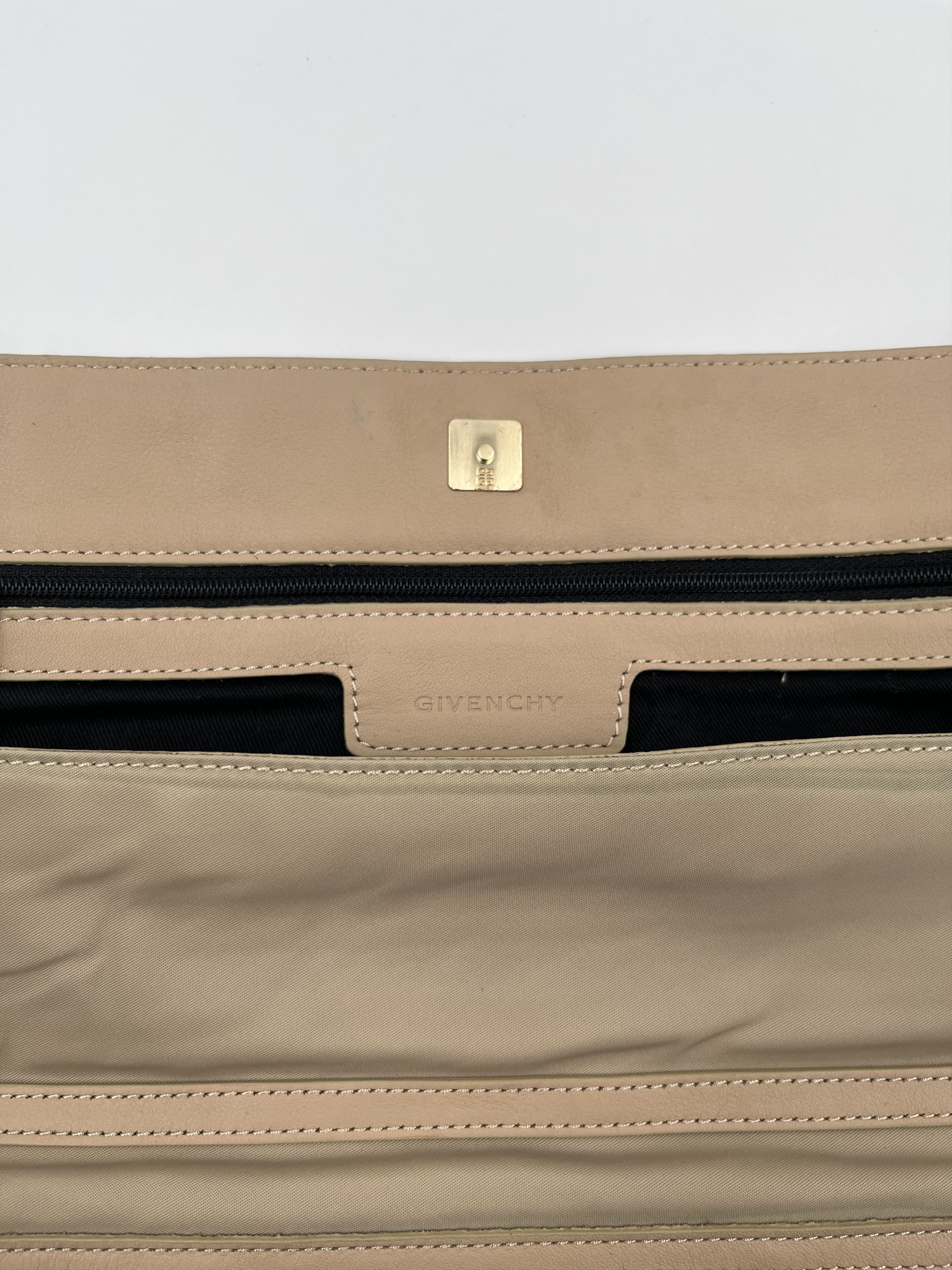 Givenchy Givenchy Beige Nylon Clutch Embellished With Yellow Crystal Size ONE SIZE - 4 Thumbnail