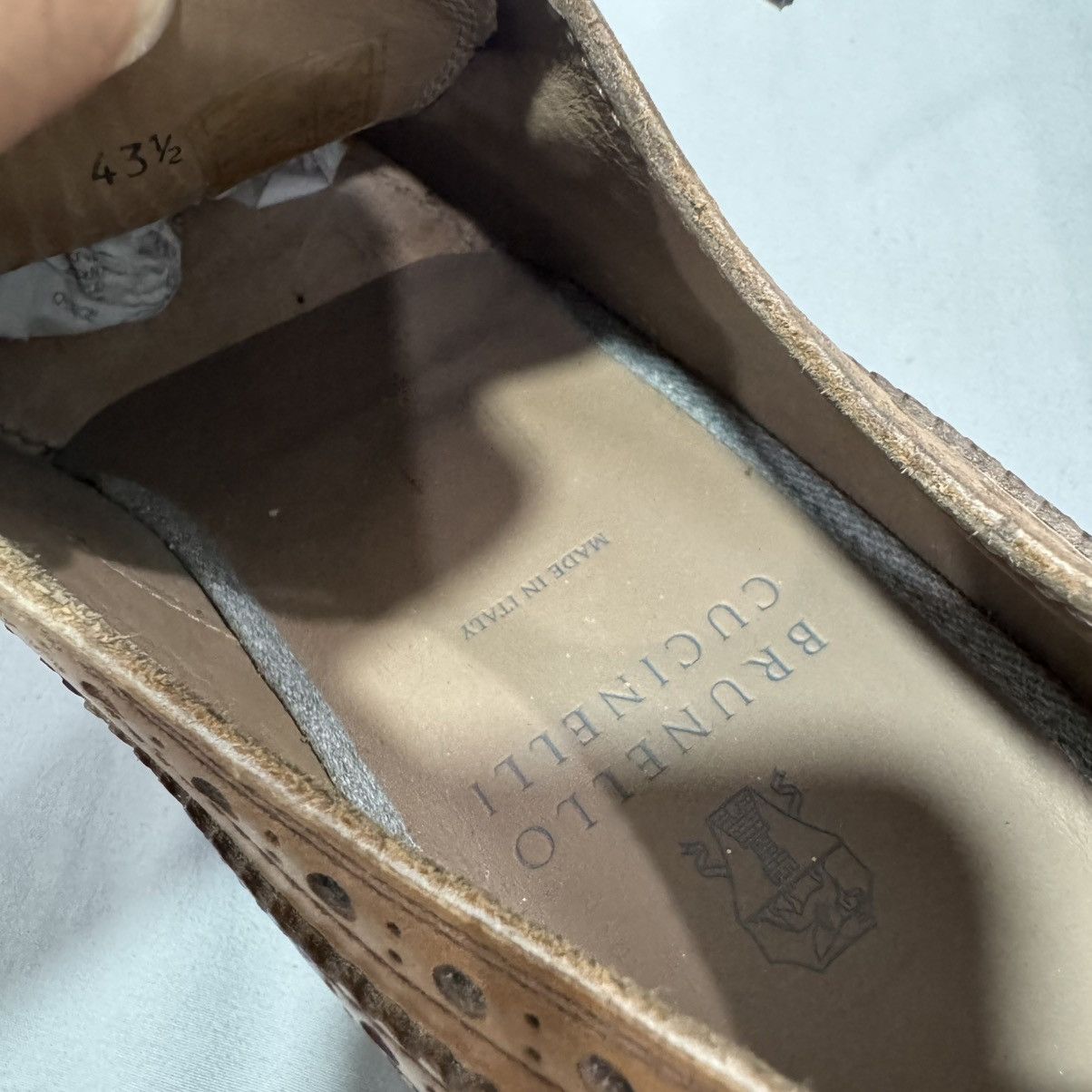 Brunello Cucinelli Brunello Cucinelli Wingtip Brogue Leather Shoes – Brown 🔥 Size US 10.5 / EU 43-44 - 16 Thumbnail