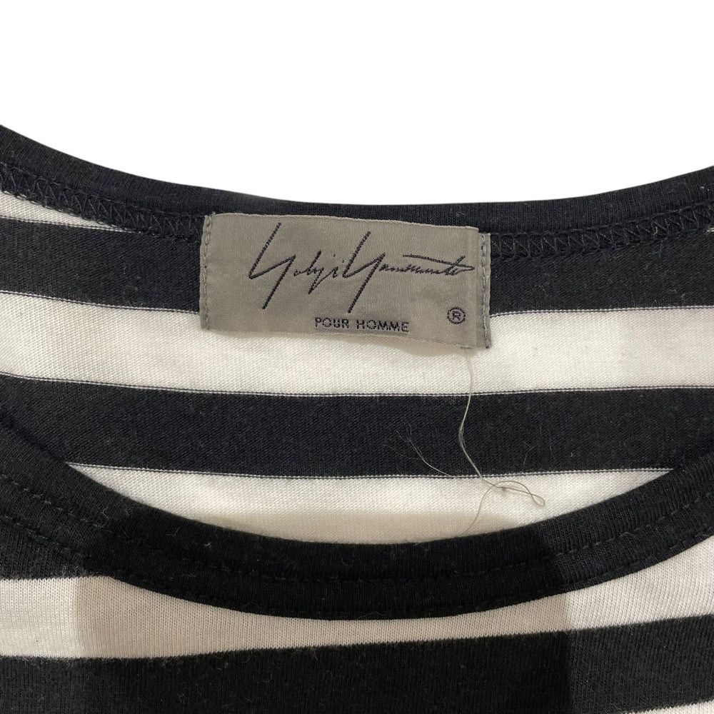 Yohji Yamamoto yohji yamamoto pour homme white x black cotton shirt Size US L / EU 52-54 / 3 - 3 Thumbnail