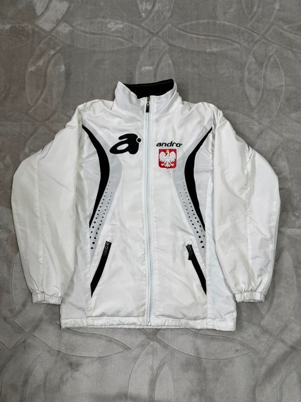Sports Specialties × Vintage Andro Polska table tennis M sports jacket white Poland Size US M / EU 48-50 / 2 - 1 Thumbnail