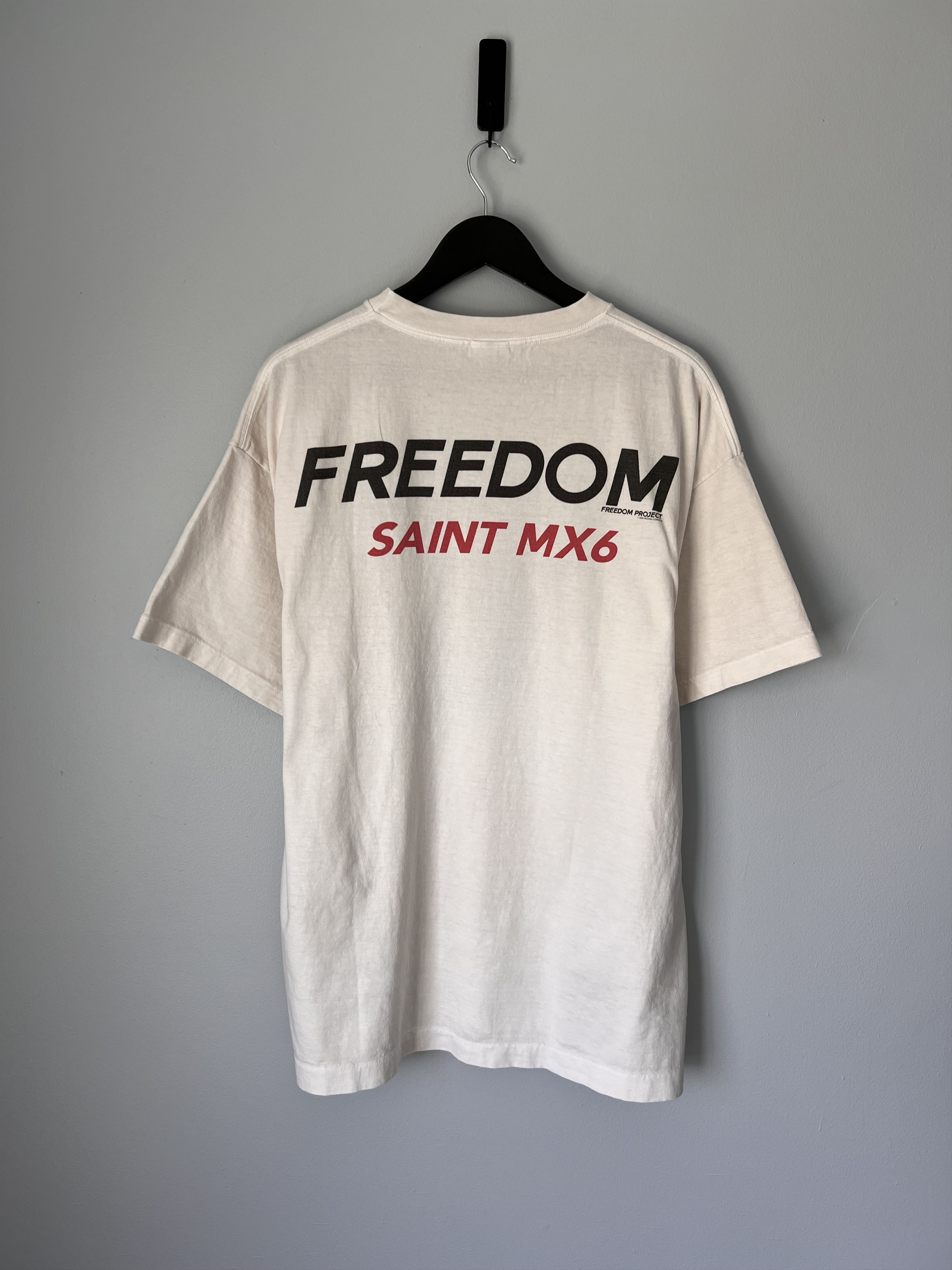 Saint Michael Saint Michael Freedom Bike Tee in White Size US XL / EU 56 / 4 - 5 Thumbnail