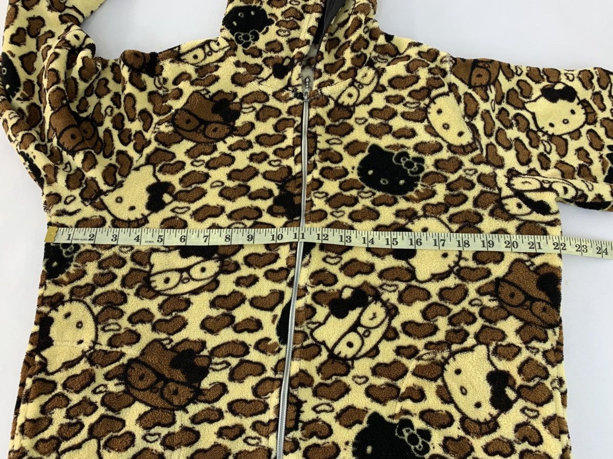 Japanese Brand × Vintage Hello Kitty Leopard Camo All Over Cartoon Art Hooded Zipper Size L / US 10 / IT 46 - 10 Thumbnail