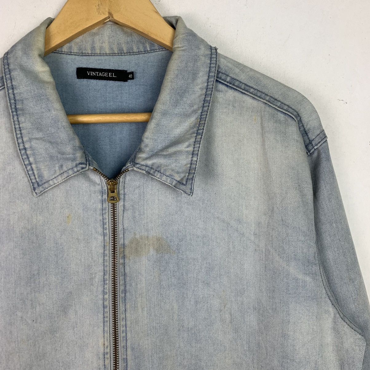 Japanese Brand × Vintage Vintage Vintage E.l Fullzip Denim Jacket Size US XL / EU 56 / 4 - 3 Thumbnail