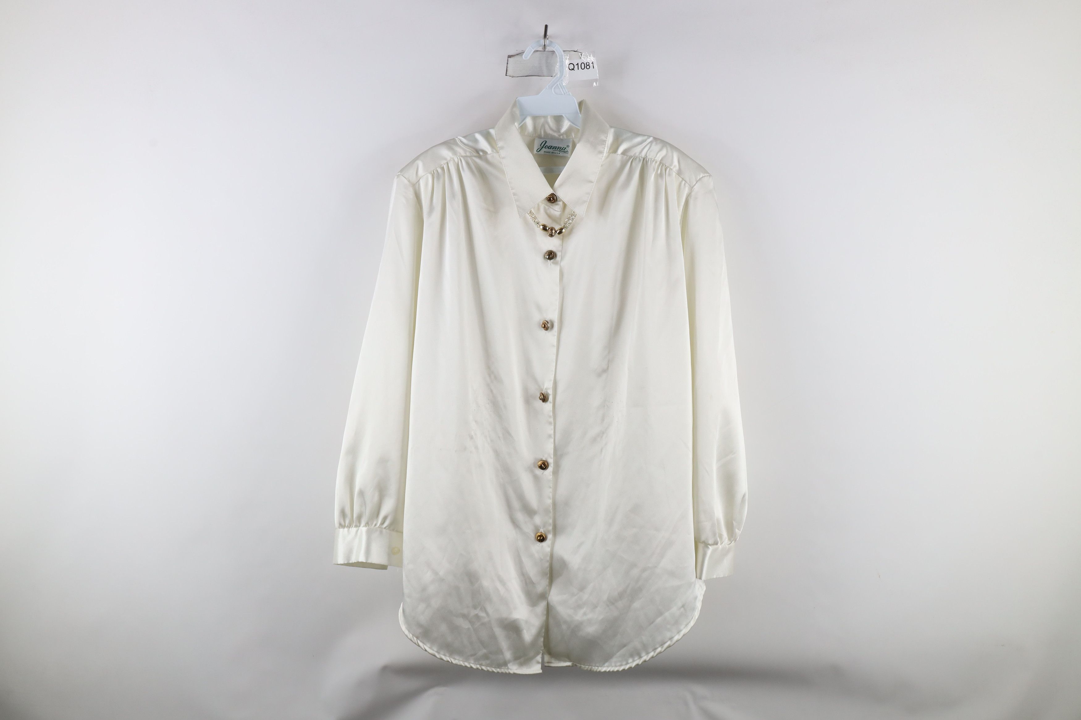 Vintage Vintage 90s Streetwear Necklace Collared Button Shirt USA Size L / US 10 / IT 46 - 1 Thumbnail
