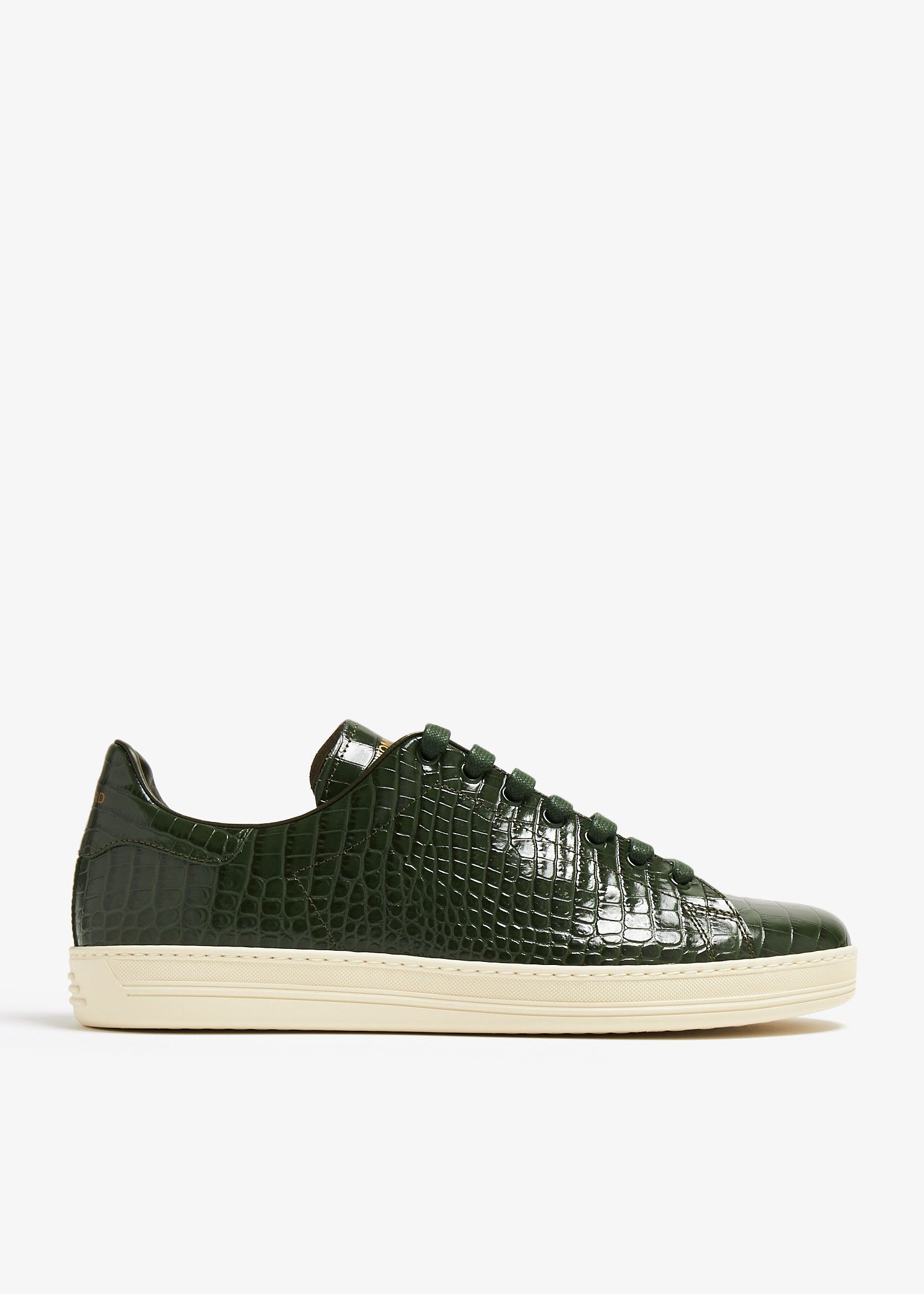 Tom Ford o1w1db10225 J1098 Warwick Low-Top Sneakers in Green Size US 12 / EU 45 - 1 Thumbnail