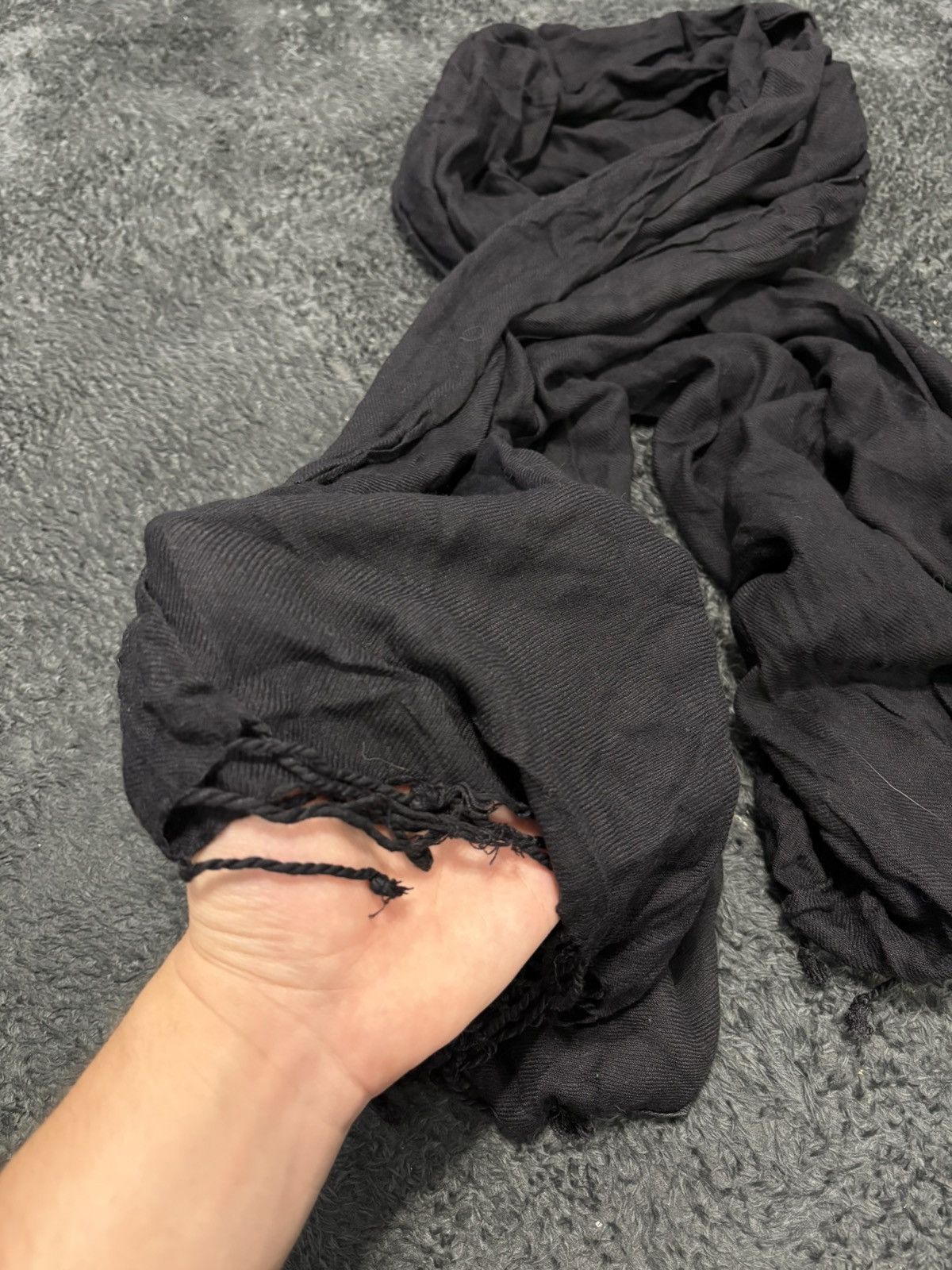 Hedi Slimane Mesh Issey Miyake Hedi Slimane Dior Style Viscose Scarf Size ONE SIZE - 2 Thumbnail