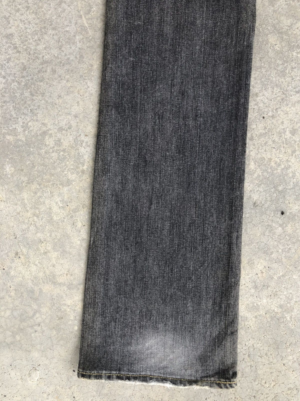 If Six Was Nine Japanese Uniqlo Flared Jeans Bootcut Distressed Denim Size US 30 / EU 46 - 11 Thumbnail