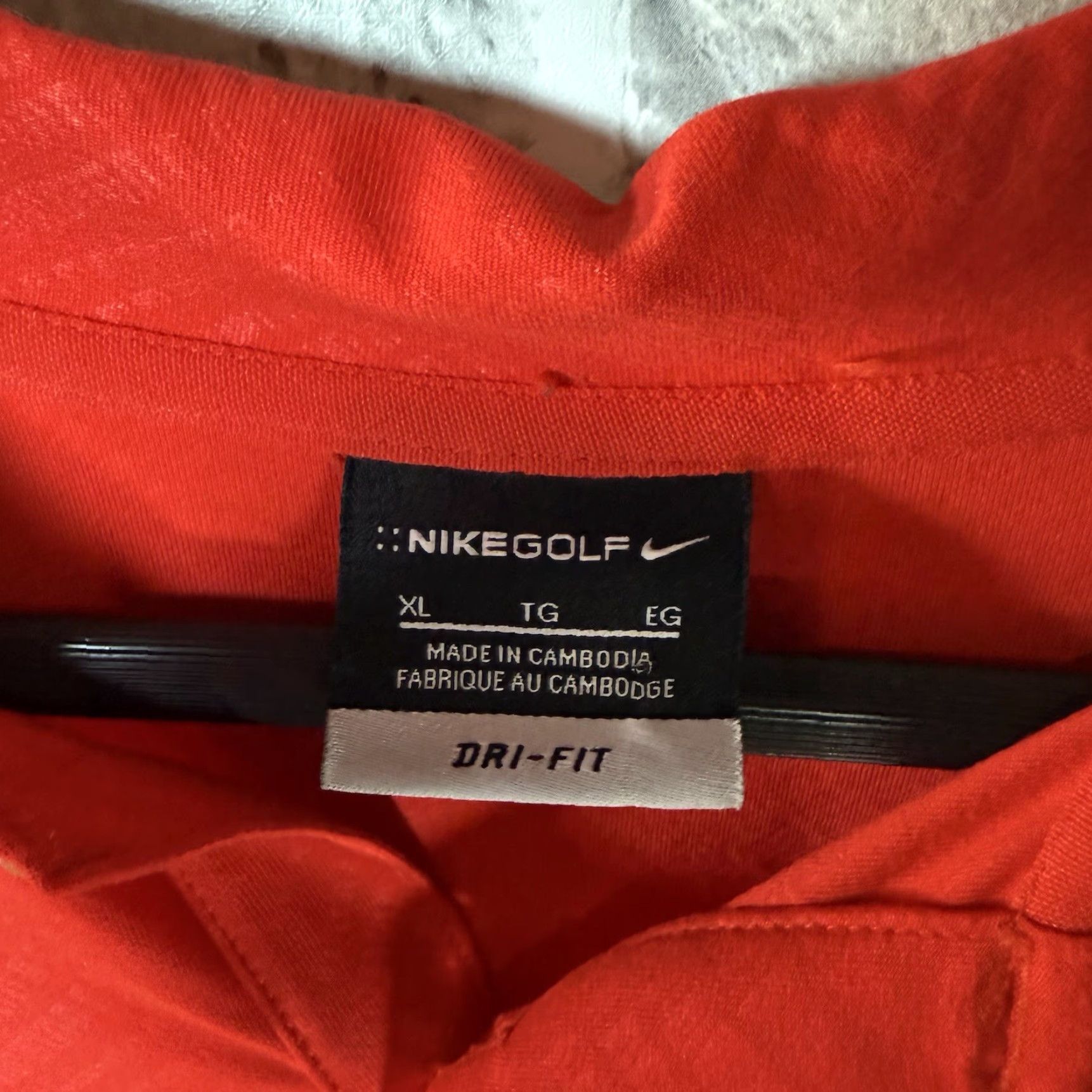 Nike Nike Dri-Fit Polo Shirt Mens XL Red Golf Polo Shirt Nike Golf Dri-Fit Polyester Size US XL / EU 56 / 4 - 4 Thumbnail
