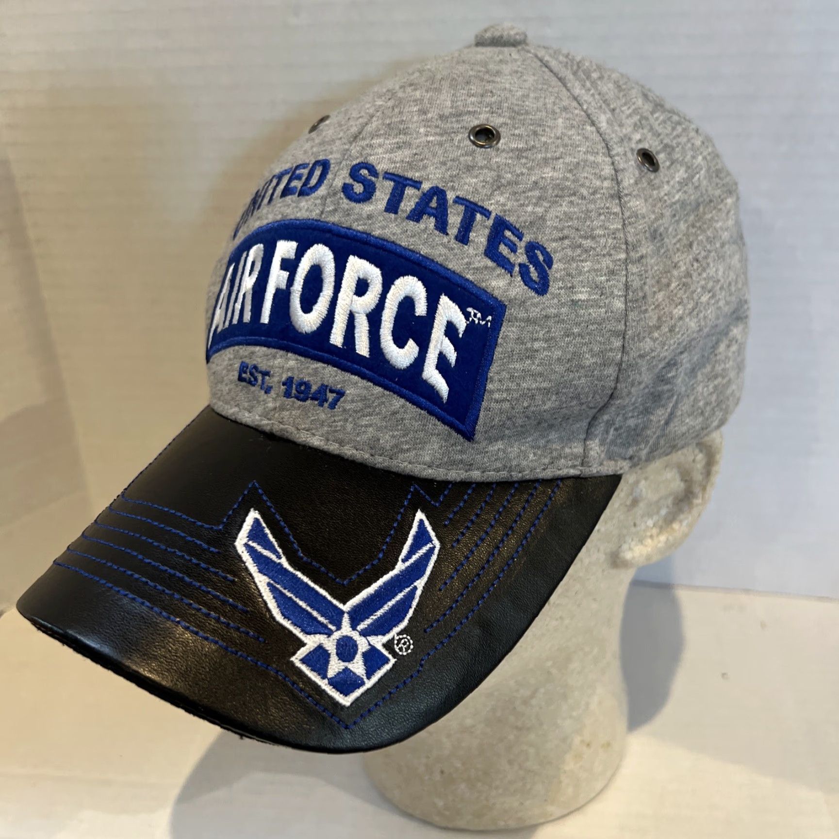 Vintage VINTAGE JWM United States Air Force Baseball Cap One Size Gray Adjustable USA Mens Size ONE SIZE - 3 Thumbnail
