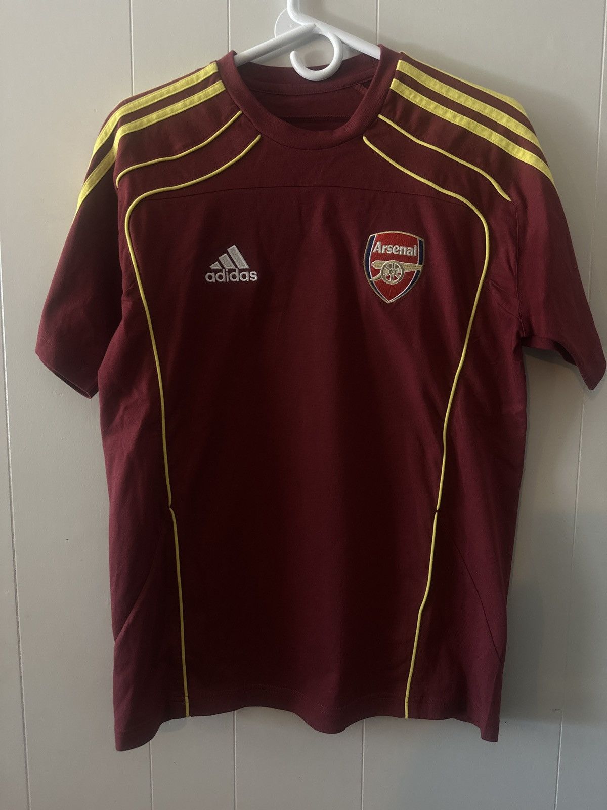 Adidas Burgundy Arsenal Shirt Size US S / EU 44-46 / 1 - 1 Thumbnail