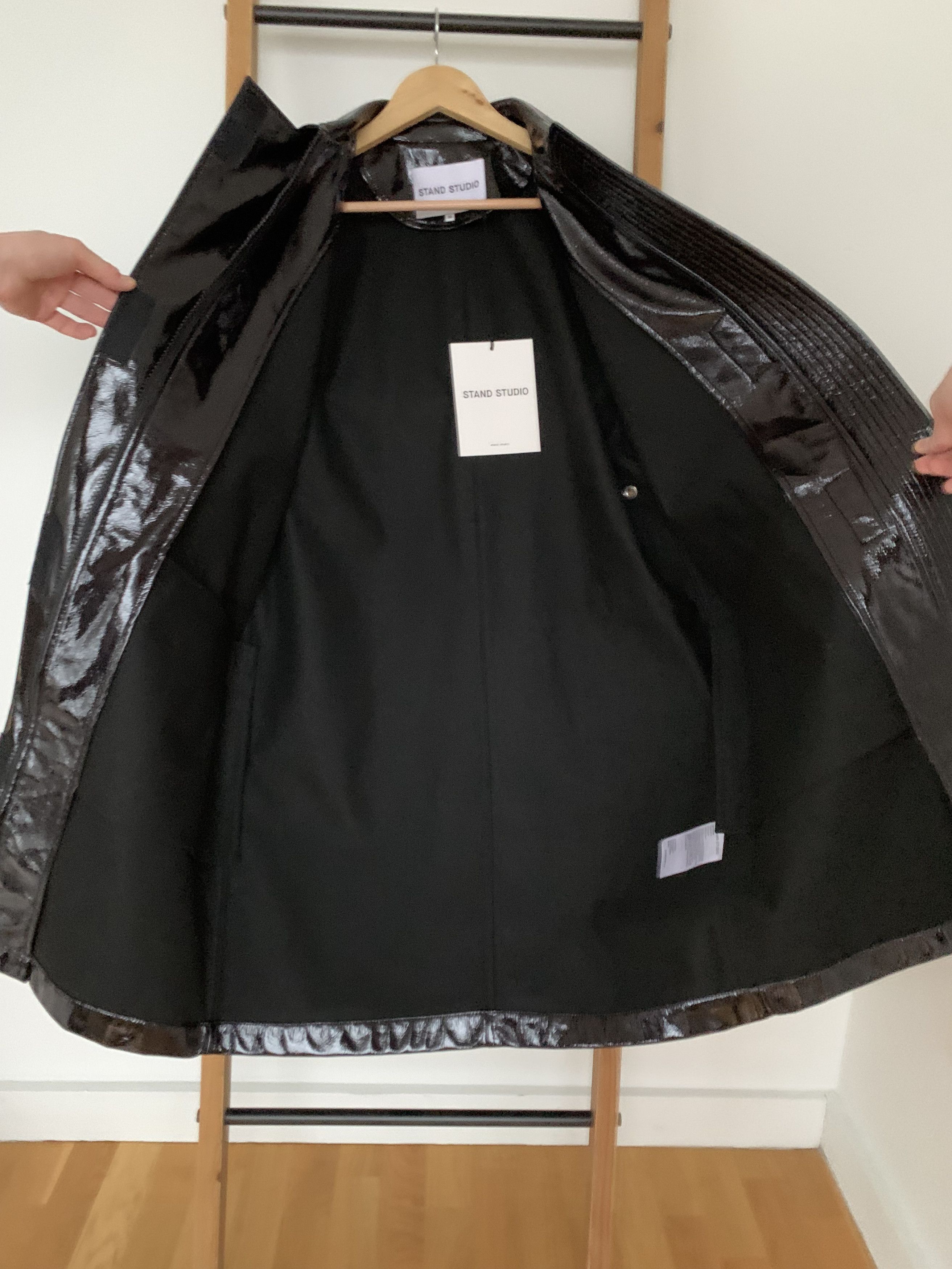 STAND STUDIO Conni faux patent leather coat Size XXS / US 00 / IT 34 - 4 Thumbnail