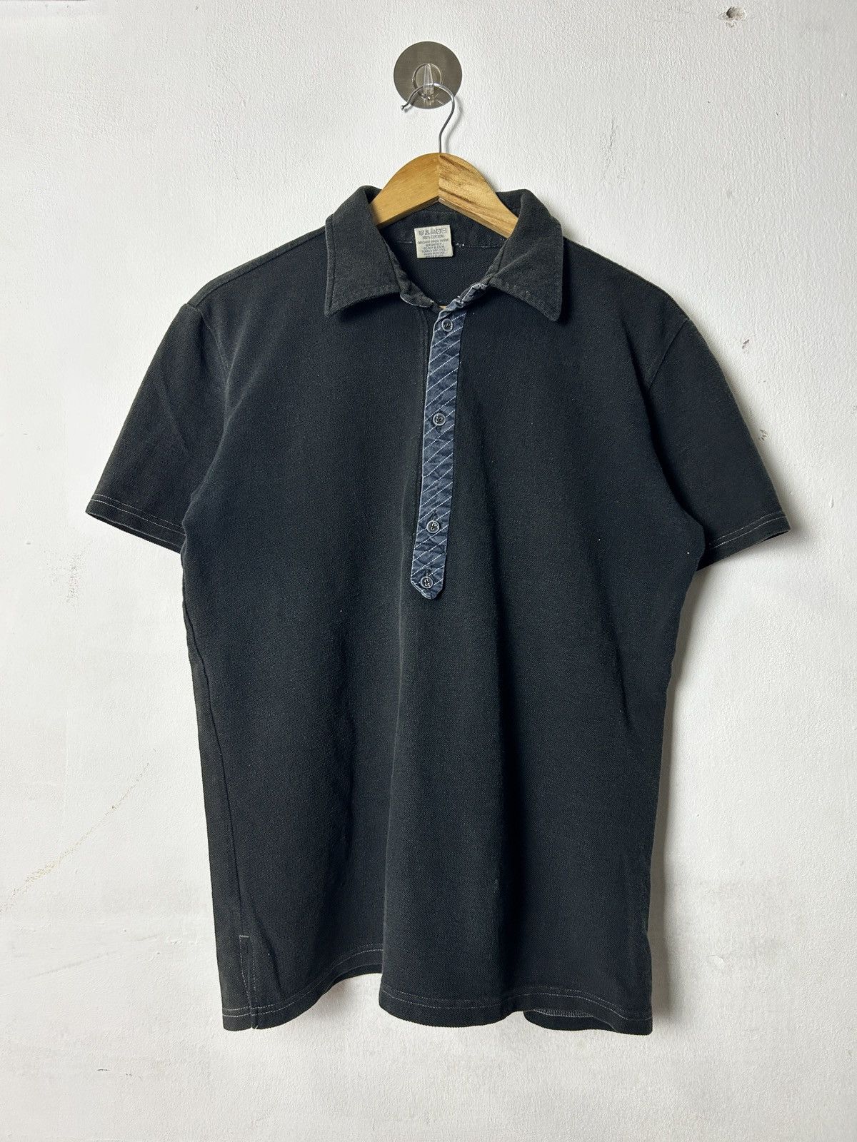 Kapital black polo tee