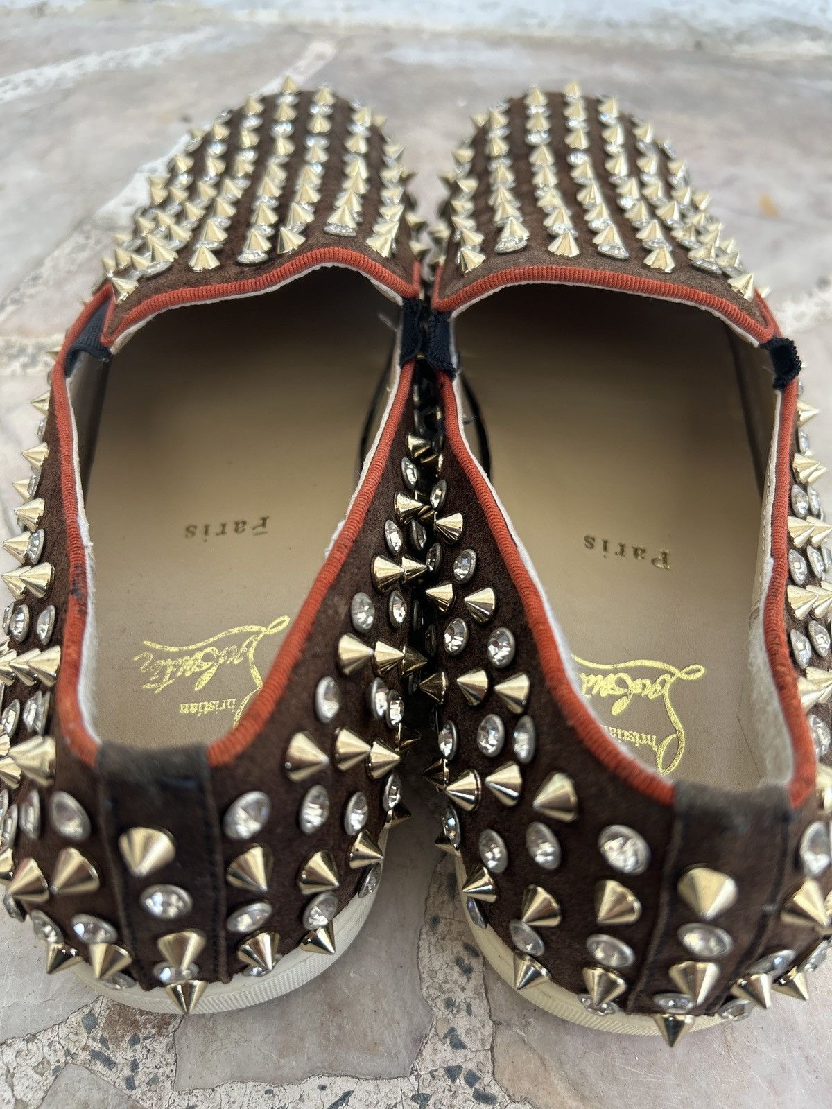 Christian Louboutin Christian Louboutin Crystal Dandelion Spikes Loafers UK8.5 Size US 8.5 / EU 41-42 - 12 Thumbnail