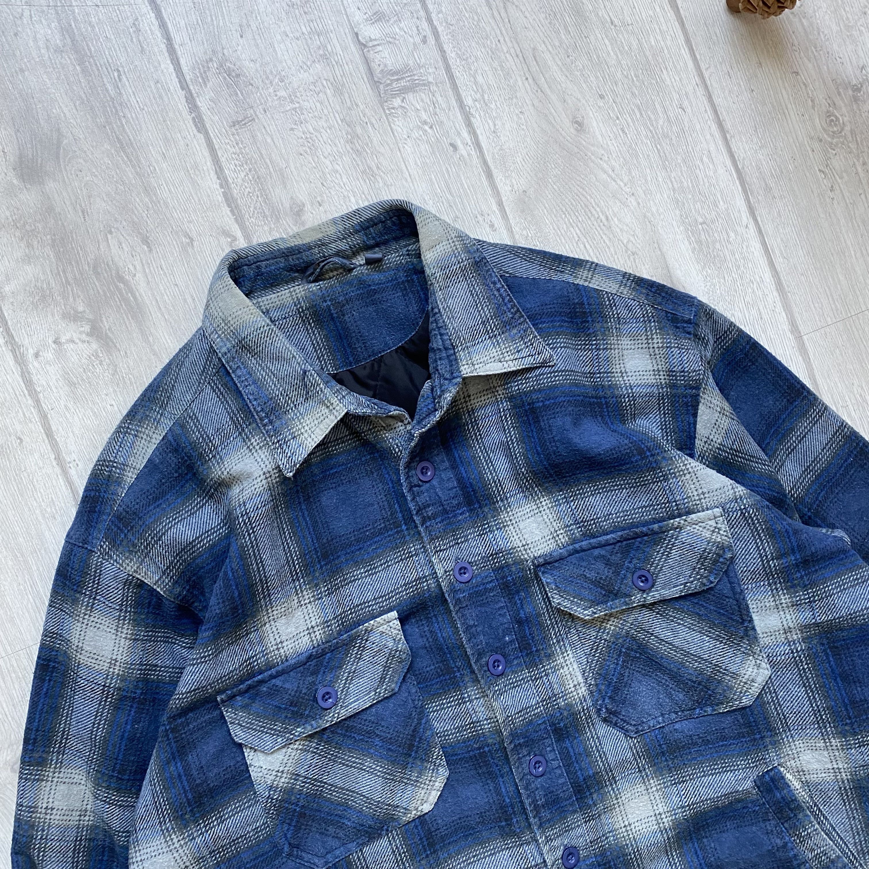 Carhartt Vintage Carhartt style Flannel Quilted Work jacket Overshirt Size US L / EU 52-54 / 3 - 2 Thumbnail