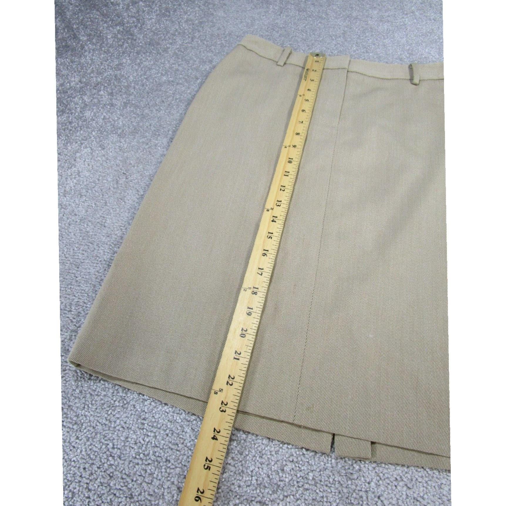 Brooks Brothers Brooks Brothers Skirt Womens 8 Extra Large XL Beige Wool Size 30" / US 8 / IT 44 - 6 Thumbnail