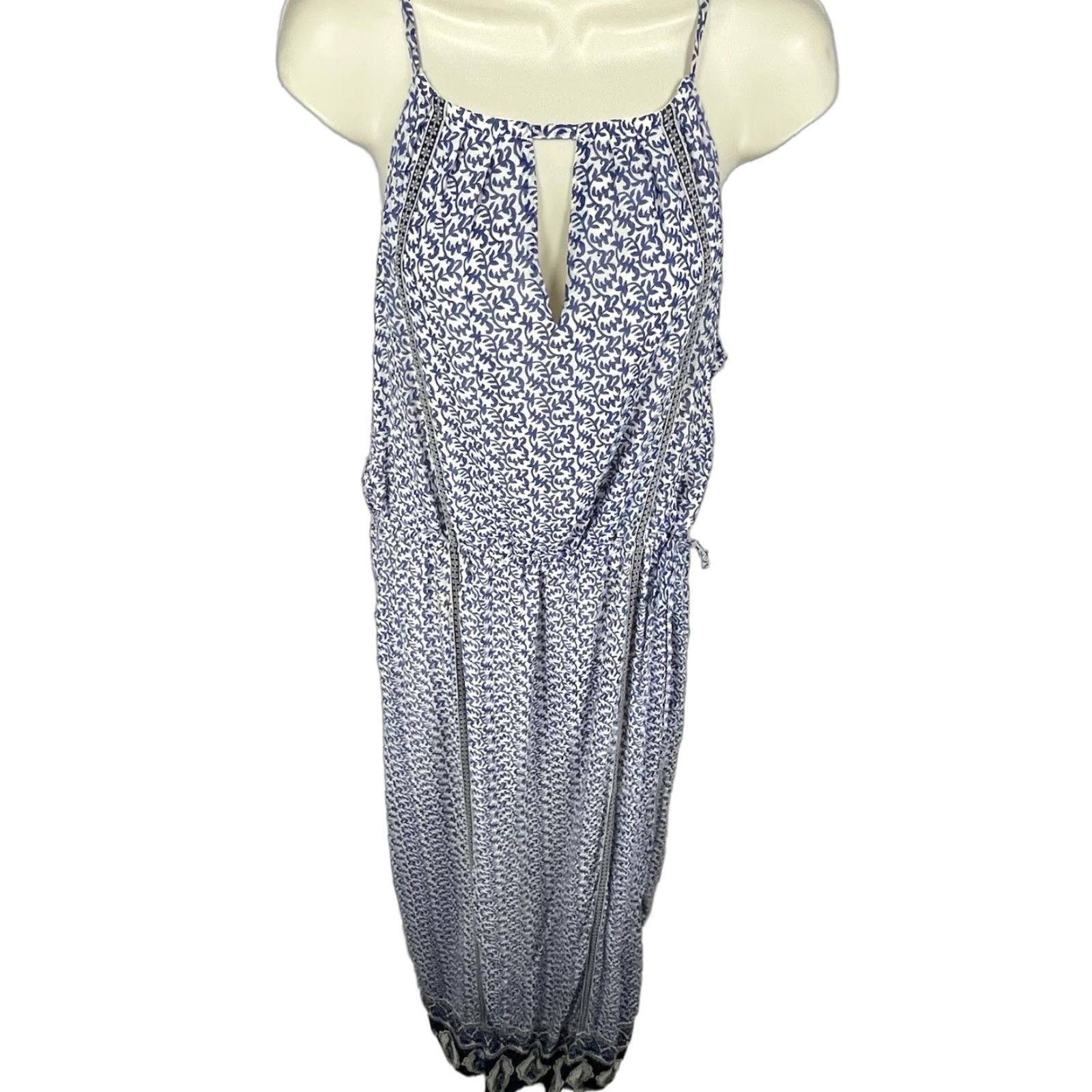 joie maxi dress tea rose Joie JOIE Cotton Tiered Maxi Dress in Tea Rose SZ XXL