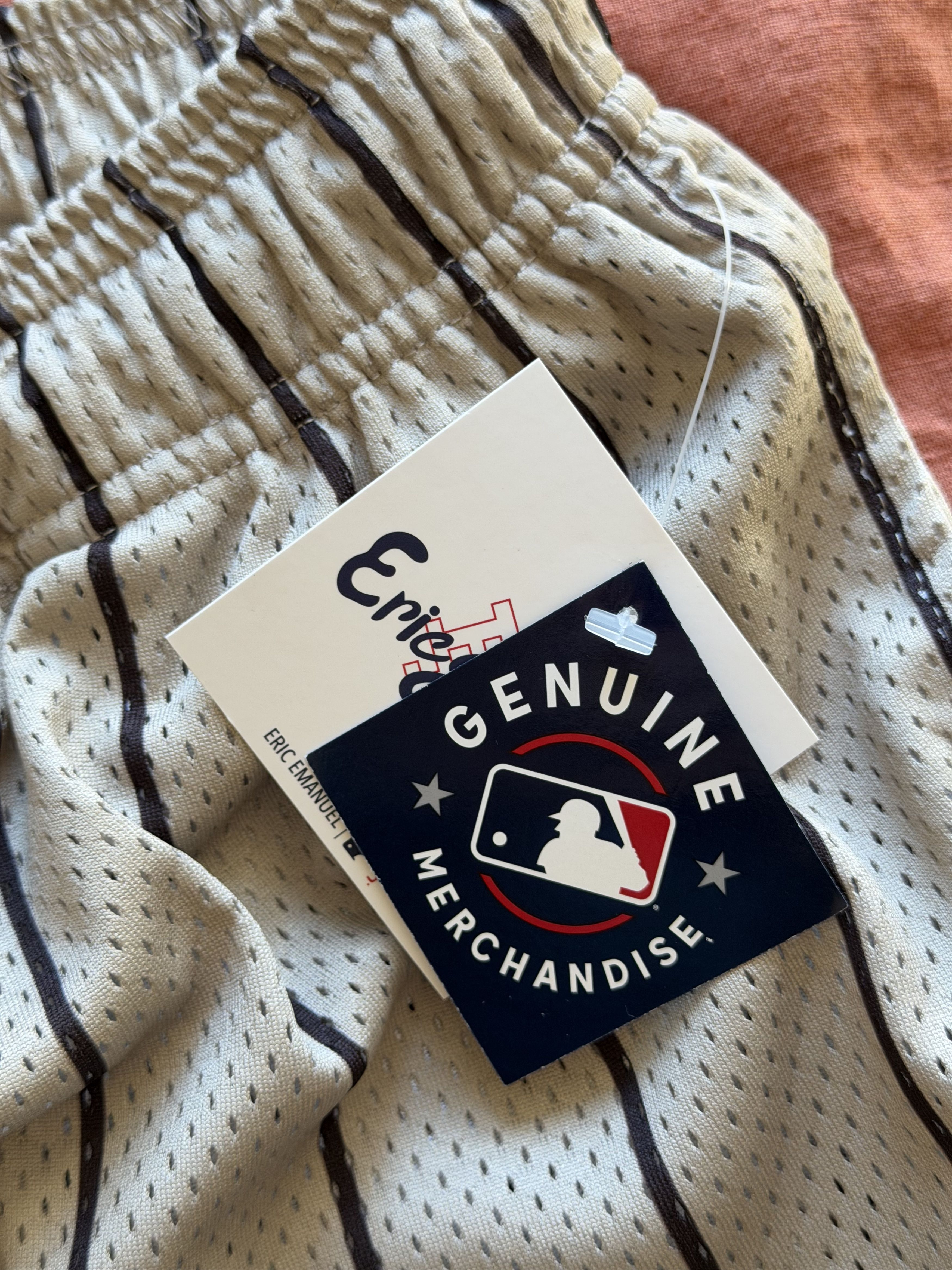 Eric Emanuel × MLB Eric Emanuel EE Basic San Diego Padres Shorts in Tan Size US 34 / EU 50 - 6 Thumbnail