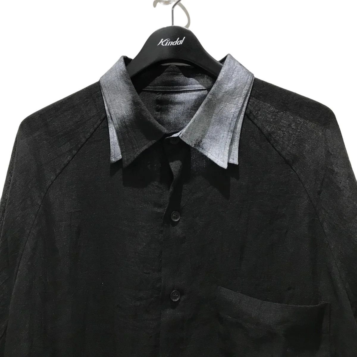Yohji Yamamoto Yohji Yamamoto pour homme 24SSLAWN GATHERED HEM LONG SHIRT Size US M / EU 48-50 / 2 - 3 Thumbnail