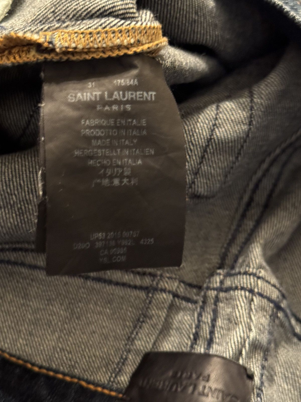 Saint Laurent Paris Saint Laurent Paris Blue Denim size 32 Size US 32 / EU 48 - 9 Thumbnail