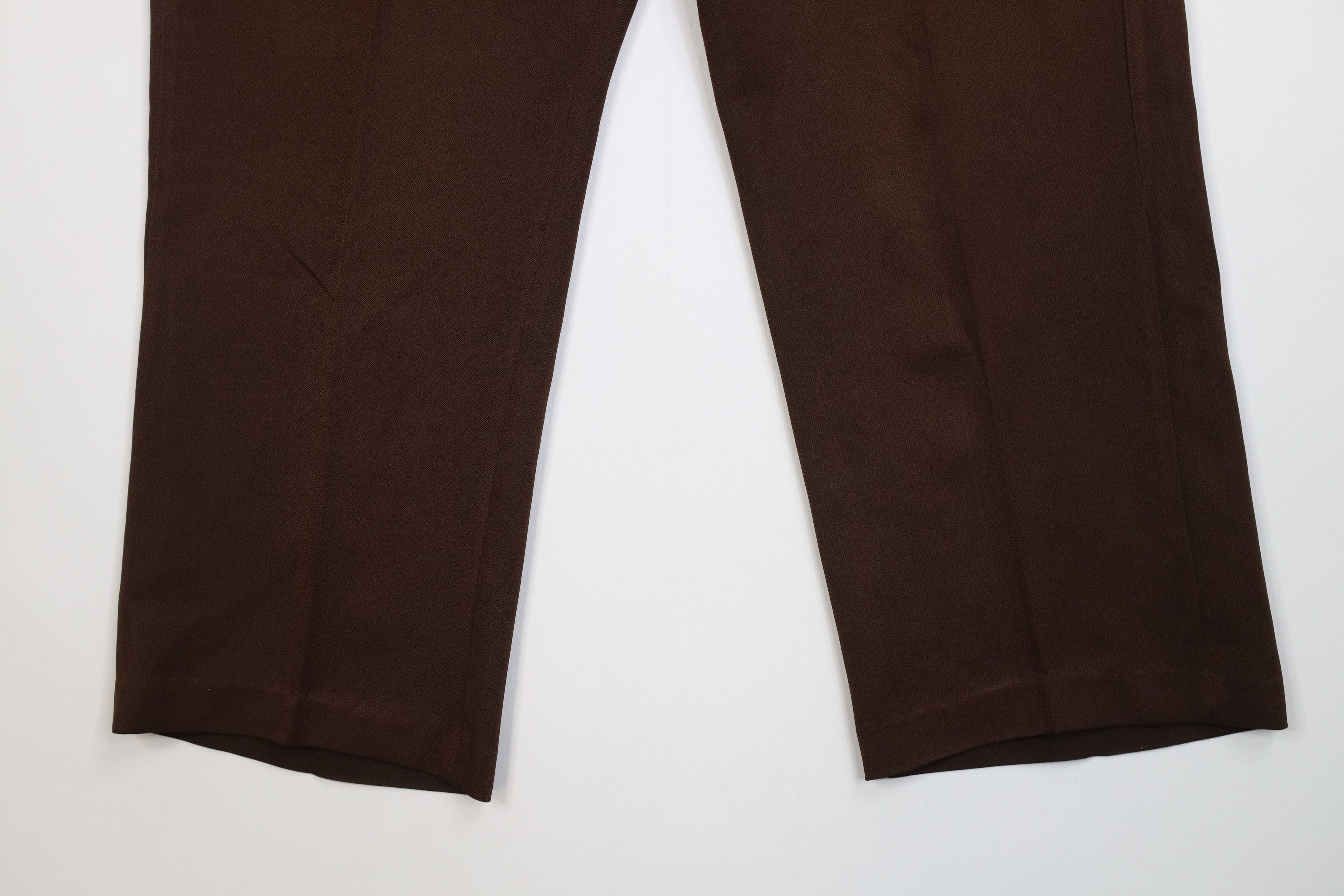 Vintage Vintage 70s Streetwear Flared Wide Leg Chino Pants Brown Size US 38 / EU 54 - 4 Thumbnail