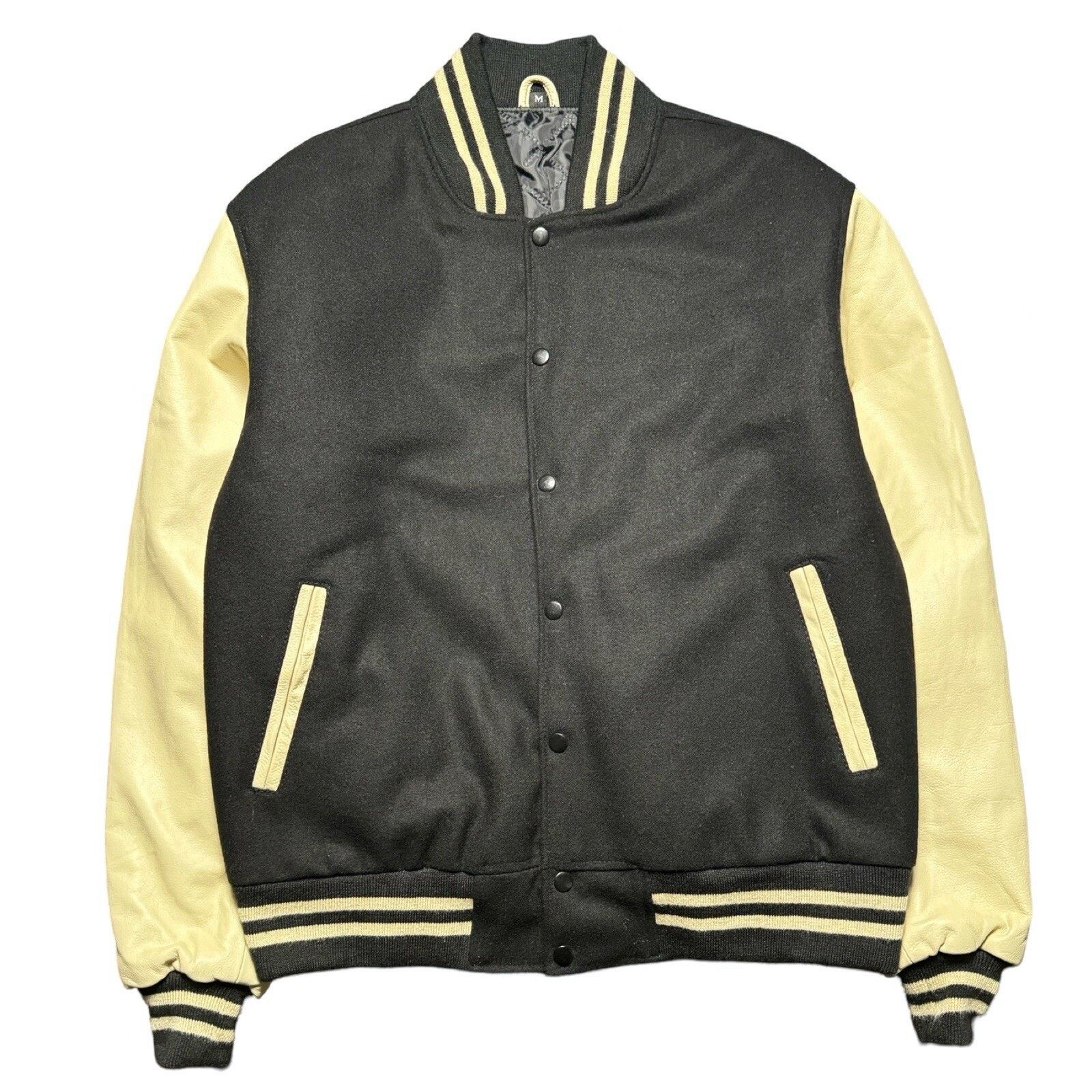Other Blank Black Varsity Letterman Jacket College UNI Mens M Size US M / EU 48-50 / 2 - 1 Thumbnail