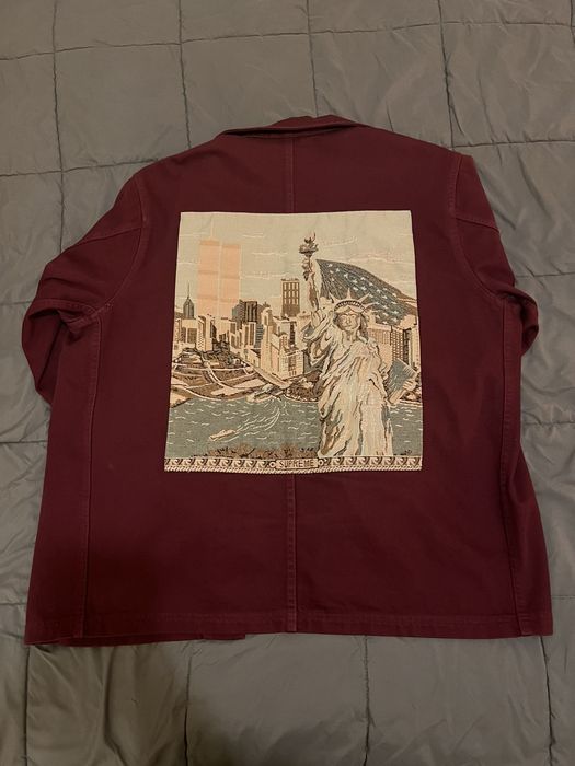 Supreme ny tapestry denim chore clearance coat