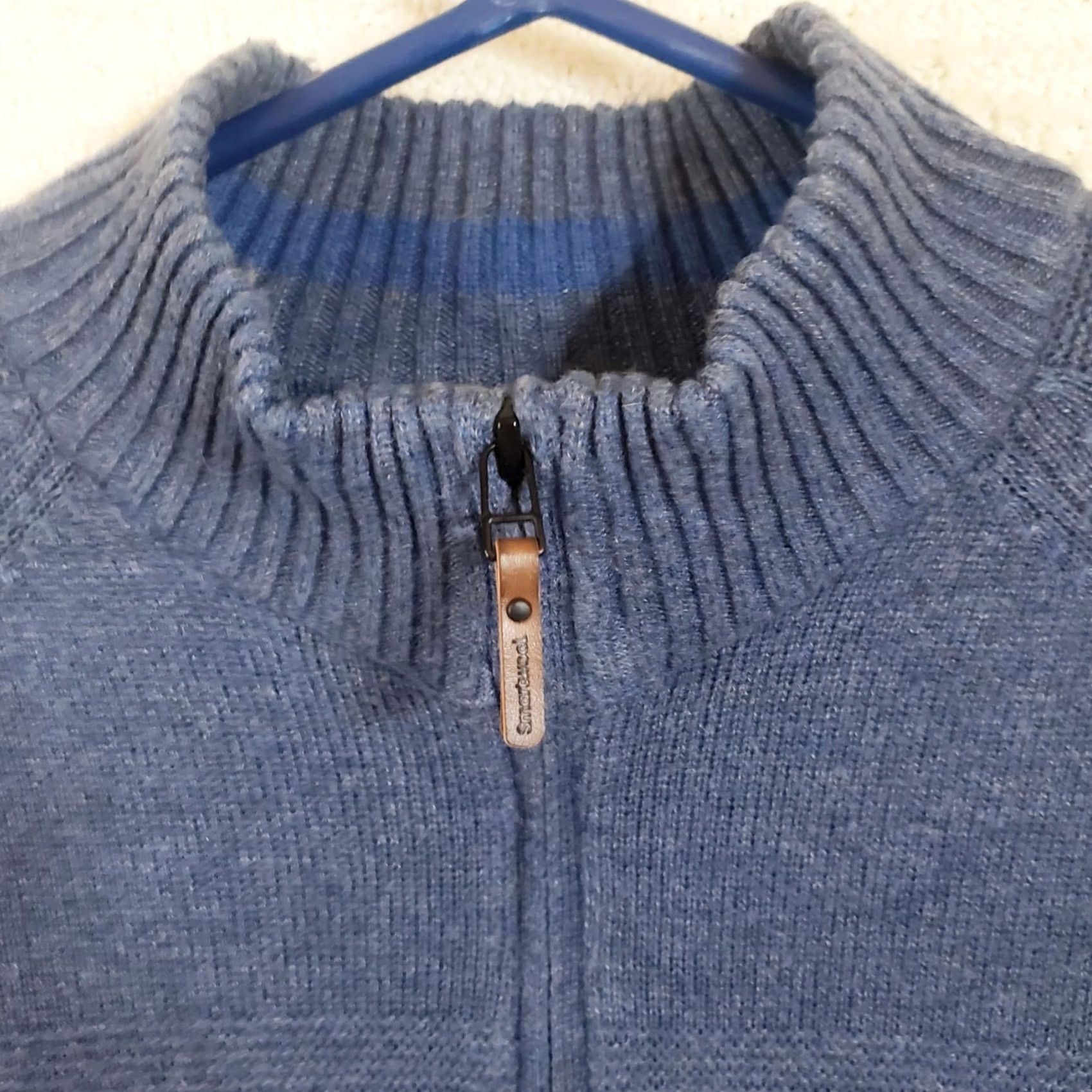 Smartwool Smartwool 1/4 Zip Merino Wool Sweater Mens M Blue Long Sleeve EUC Size US M / EU 48-50 / 2 - 4 Thumbnail