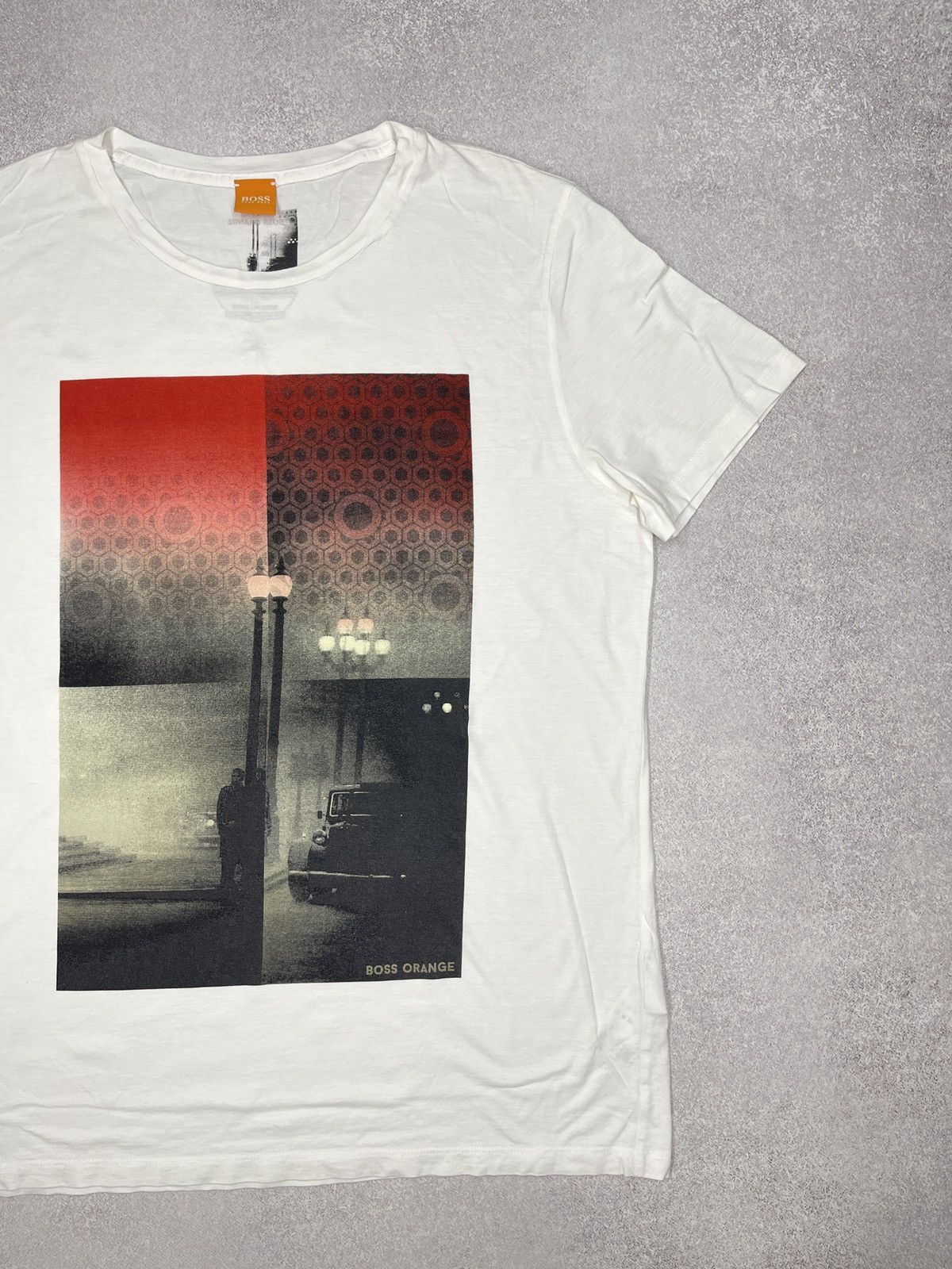 Hugo Boss Mens Hugo Boss Thiemon When Night Falls T Shirt White Size US XL / EU 56 / 4 - 2 Thumbnail
