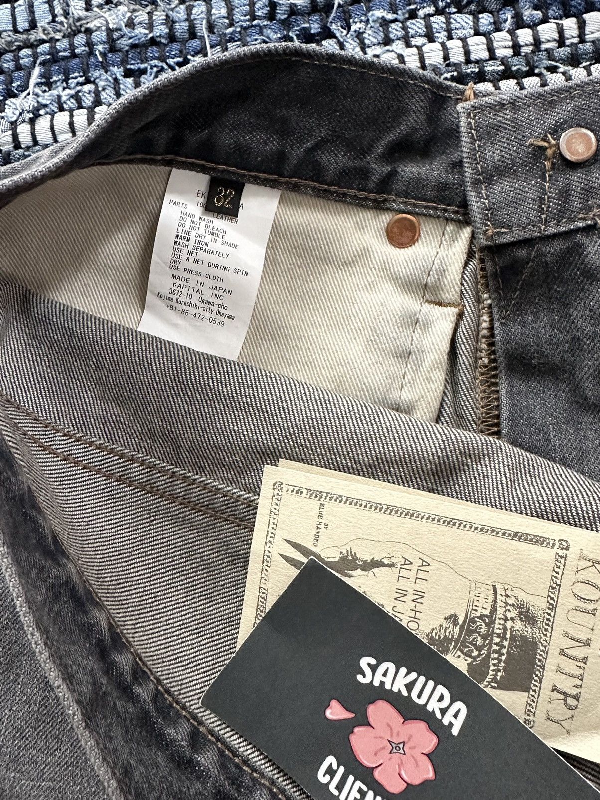 Kapital × Kapital Kountry Kapital 14oz Denim 5P Bone Shorts Pants 