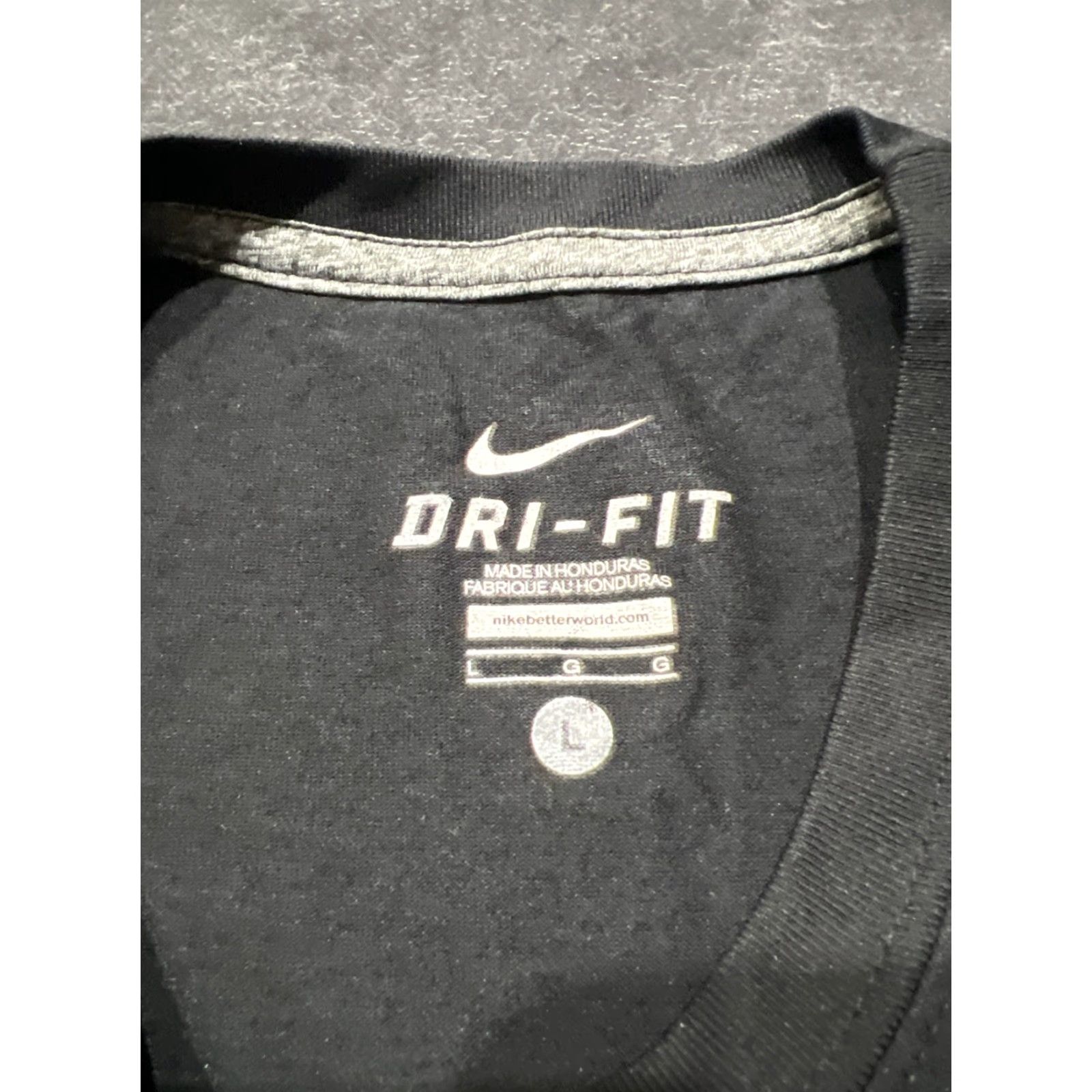 Nike Nike Dri-Fit Football Training T-Shirt Mens Large L Black Activewear Size US L / EU 52-54 / 3 - 7 Thumbnail