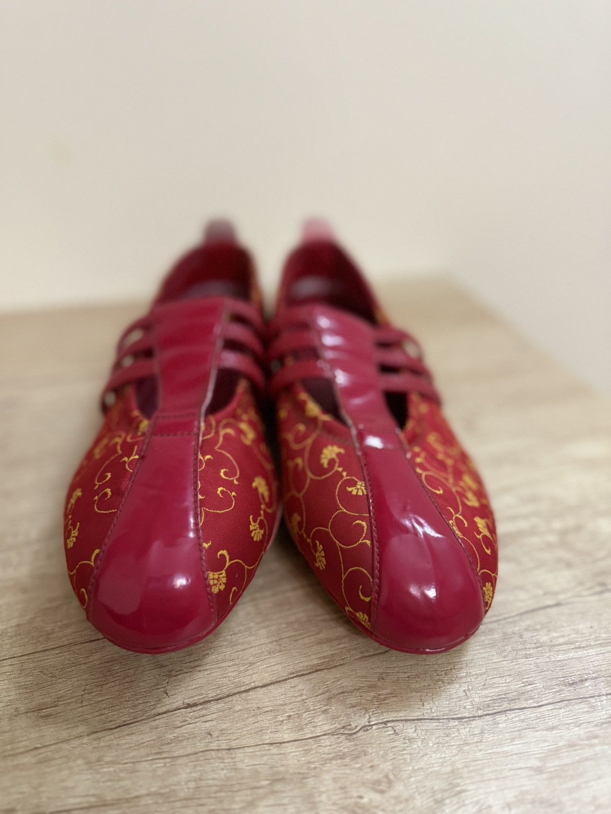 Adidas Adidas Y2K Red & Gold Mary Jane Sneakers – Archive Sample Size US 7 / IT 37 - 3 Thumbnail