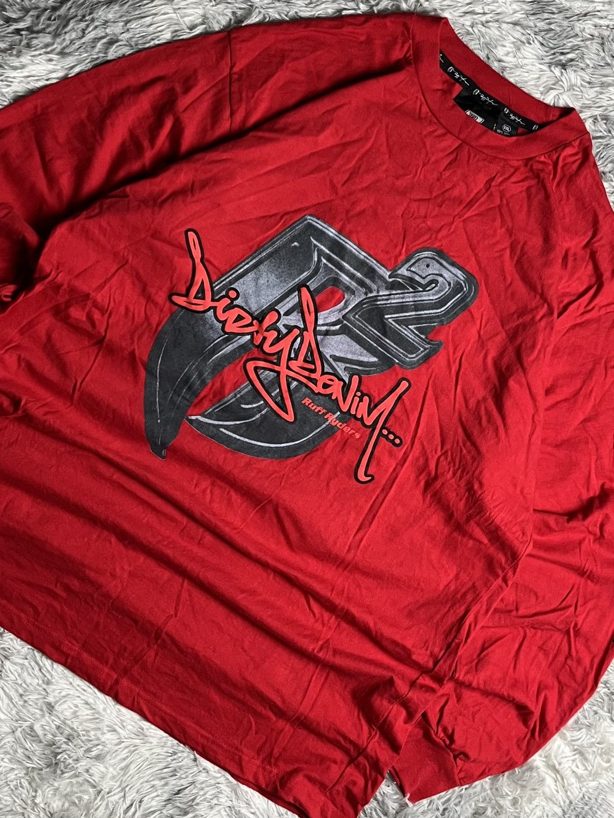 ruff ryders dmx ゲームシャツ NWT Headgear Classics DMX Ruff Ryder's Dark Man X Jersey Shirt