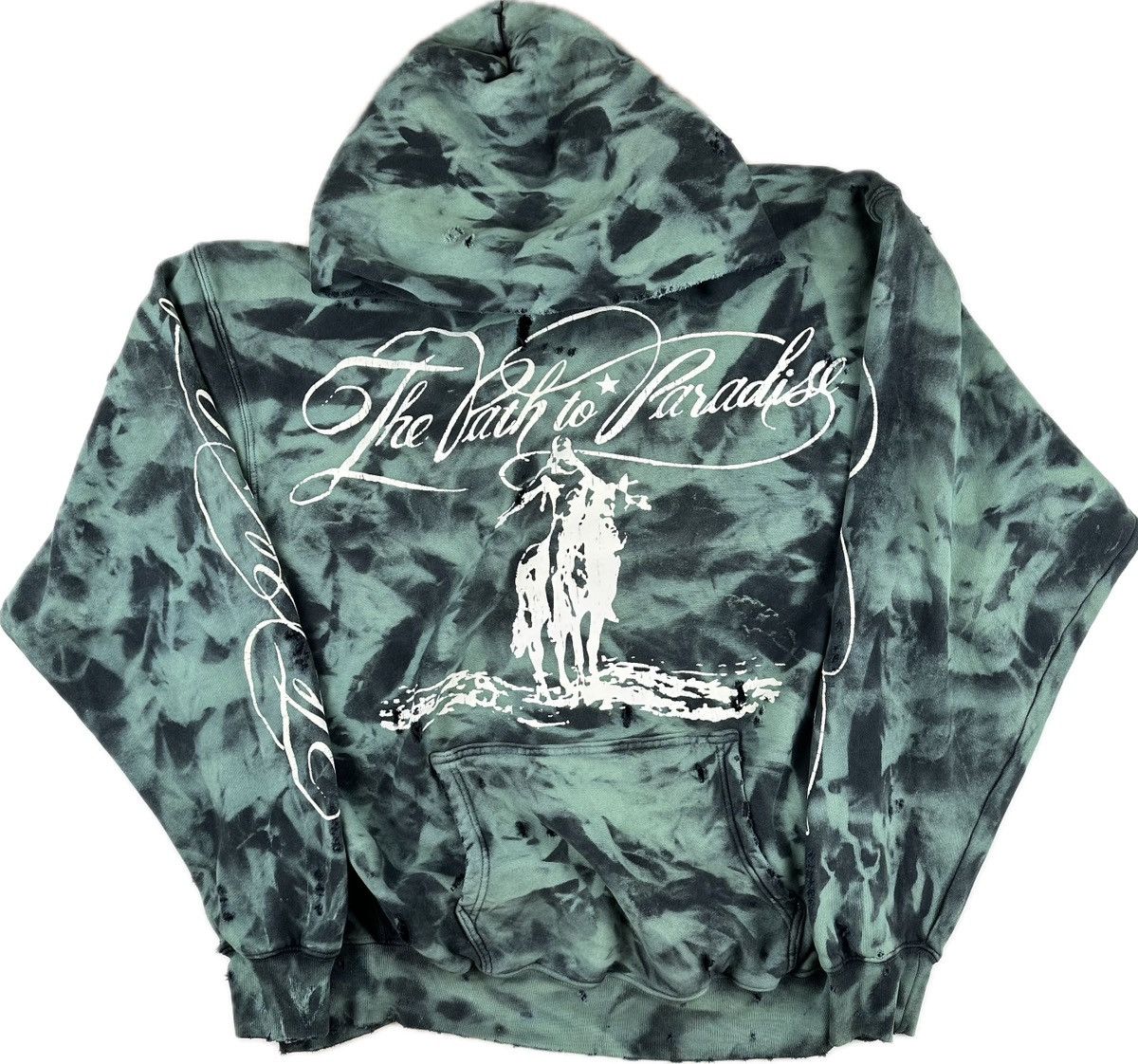 HELLSTAR Hellstar Green Marble Paradise Hoodie Size US M / EU 48-50 / 2 - 1 Thumbnail