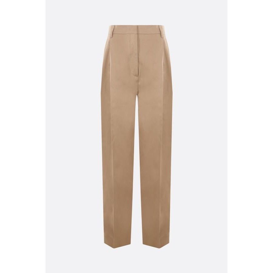 Prada PRADA Brown Cotton Oversized Pants New & Authentic (Women's Size 28" / US 6 / IT 42 - 1 Thumbnail