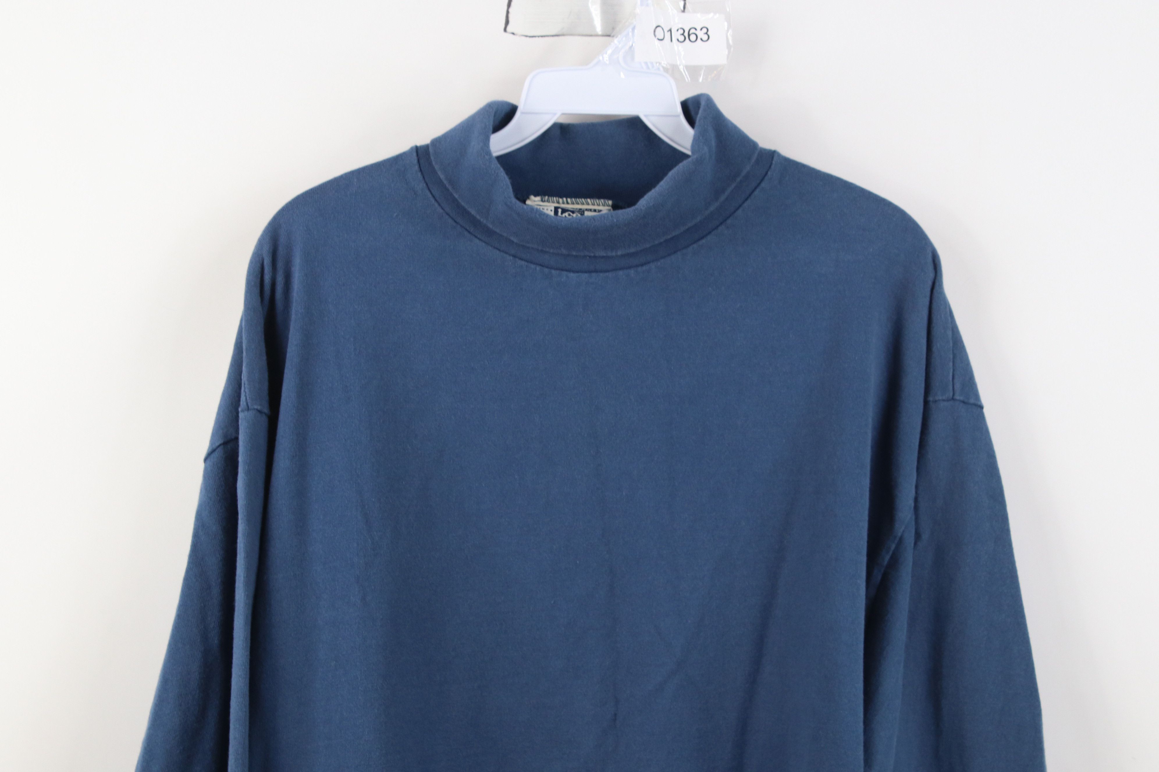 Vintage VIntage 90s Streetwear Long Sleeve Turtleneck T-Shirt USA Size US XL / EU 56 / 4 - 2 Thumbnail